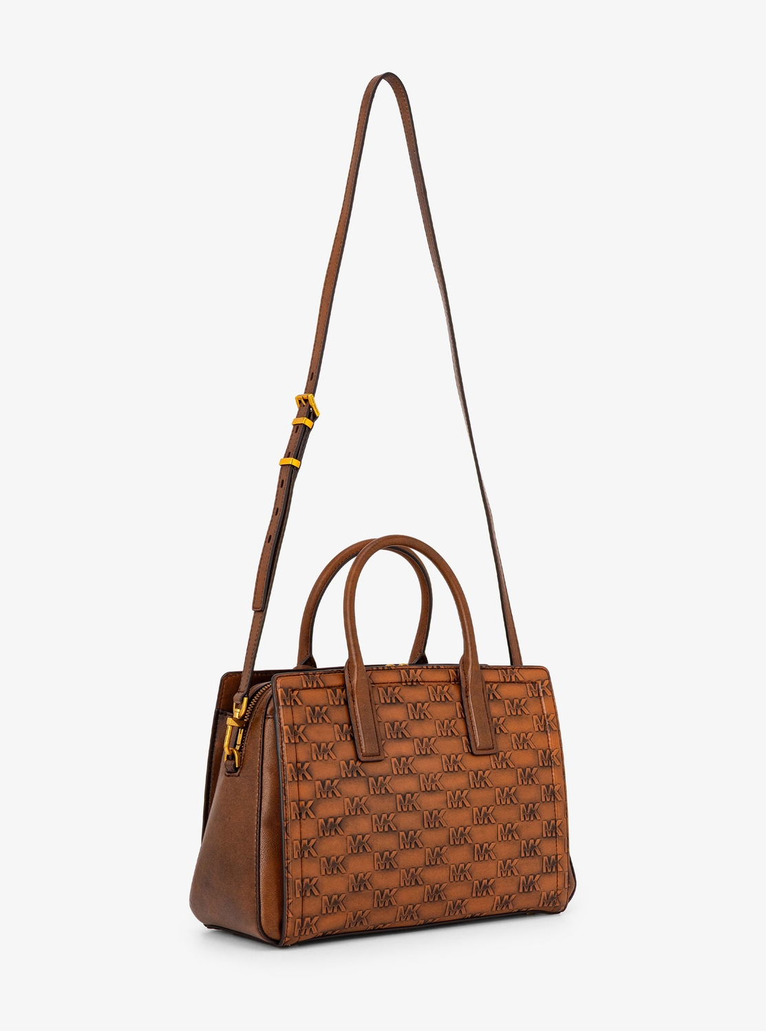 LAILA(レイラ) ロゴエンボス バーニッシュレザー サッチェル ミディアム | ハンドバッグ・サッチェルバッグ