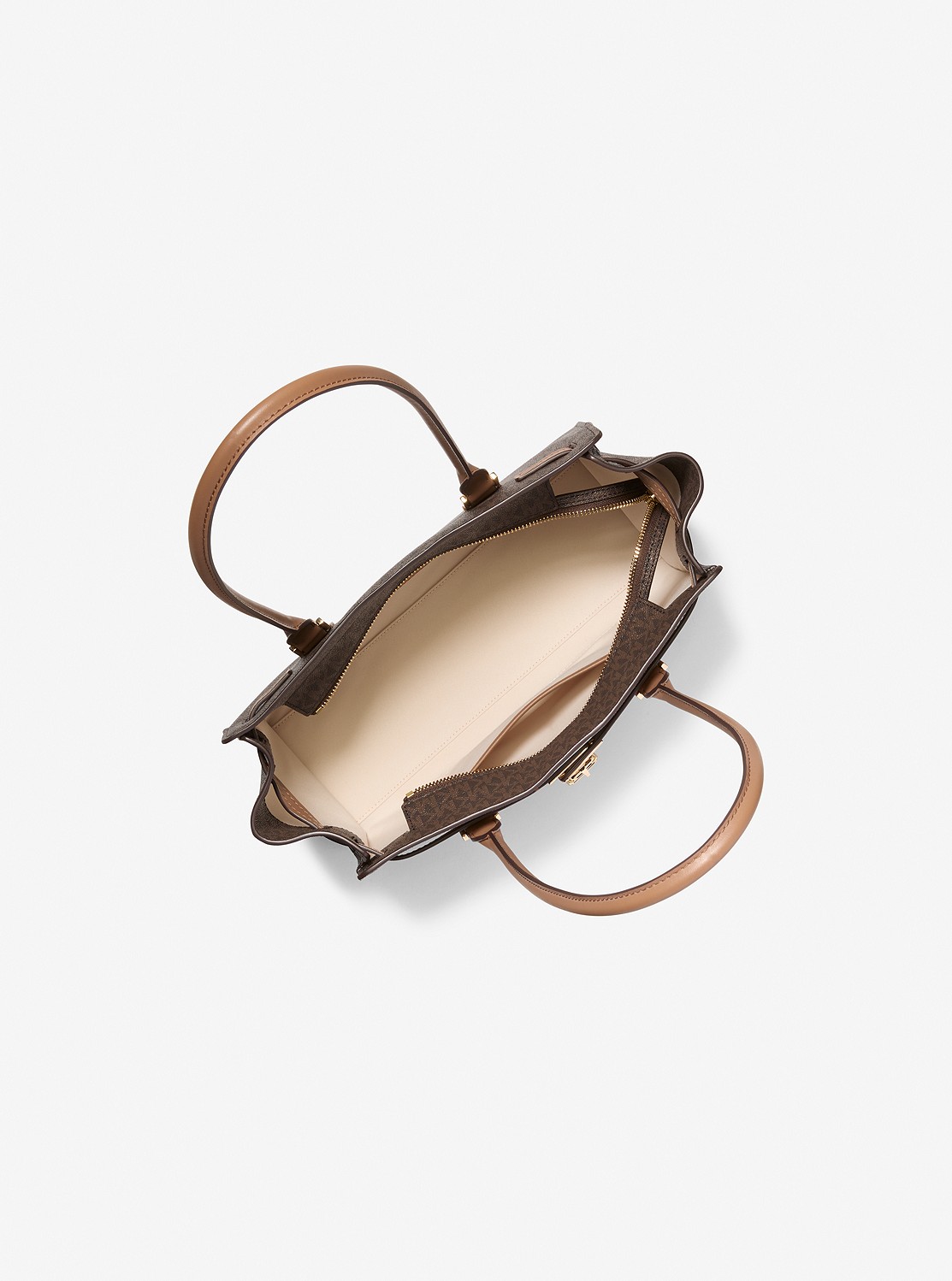 HAMILTON MODERNE(ハミルトン・モダン) ショルダー トート ウィズ チャーム スモール - MKシグネチャー | ショルダーバッグ