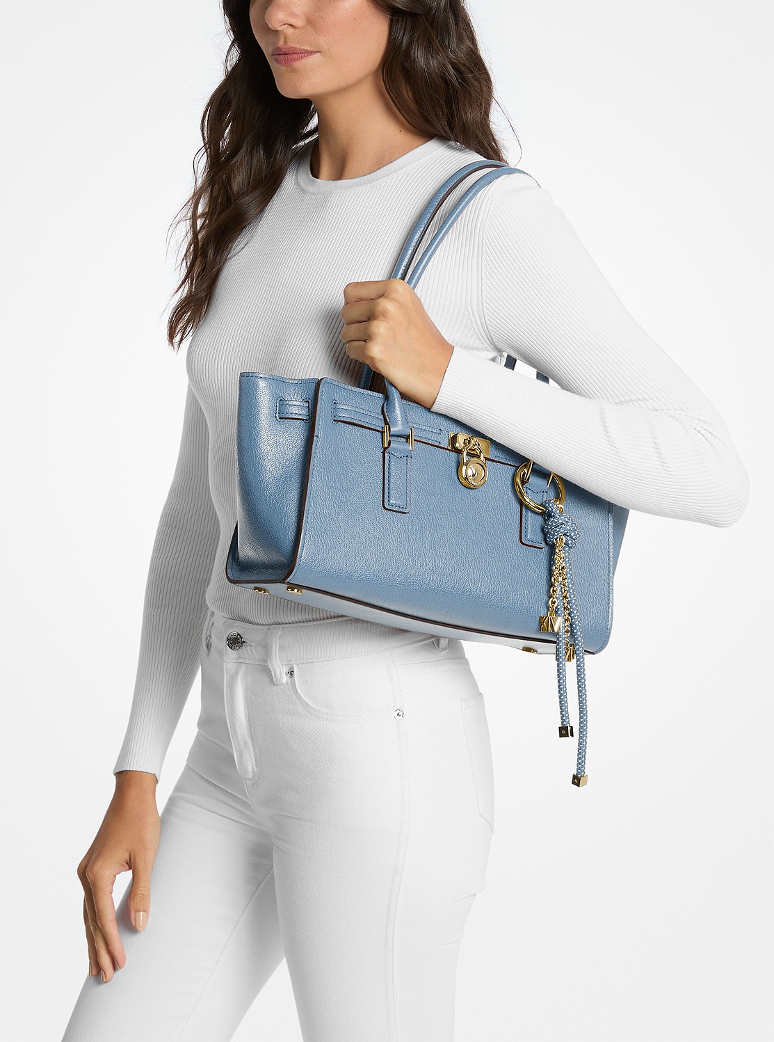 美品 マイケルコース ハミルトン 2way ショルダーバッグ 公式アウトレット】HAMILTON サッチェル スモール