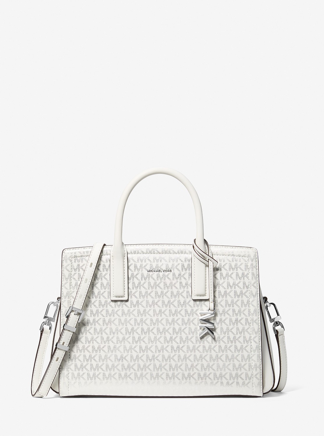 LAILA(レイラ) メタリック サッチェル ミディアム - MKシグネチャー | ハンドバッグ・サッチェルバッグ