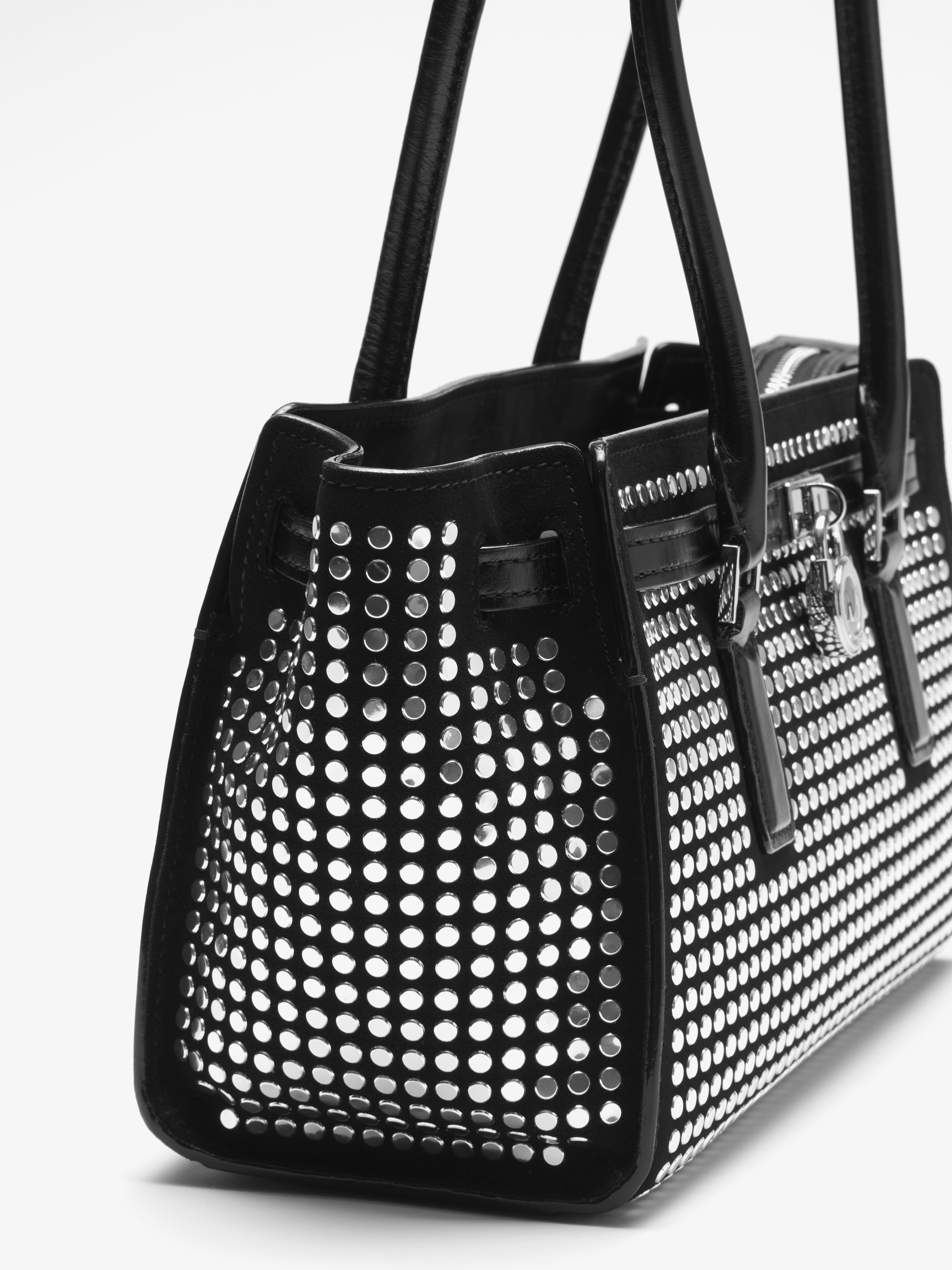 HAMILTON MODERNE(ハミルトン・モダン) EW スタッズ スエード ショルダートート スモール | ショルダーバッグ