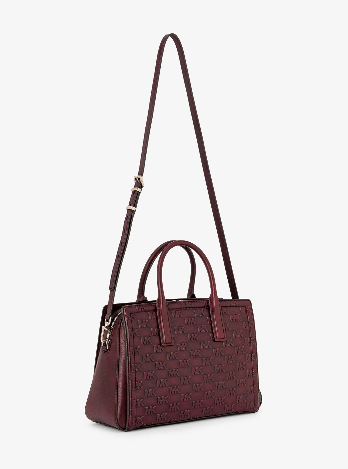 LAILA(レイラ) ロゴエンボス バーニッシュレザー サッチェル ミディアム | ハンドバッグ・サッチェルバッグ