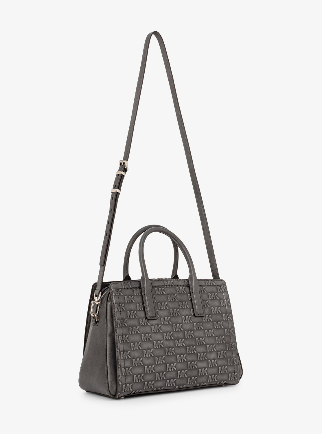 LAILA(レイラ) ロゴエンボス バーニッシュレザー サッチェル ミディアム | ハンドバッグ・サッチェルバッグ