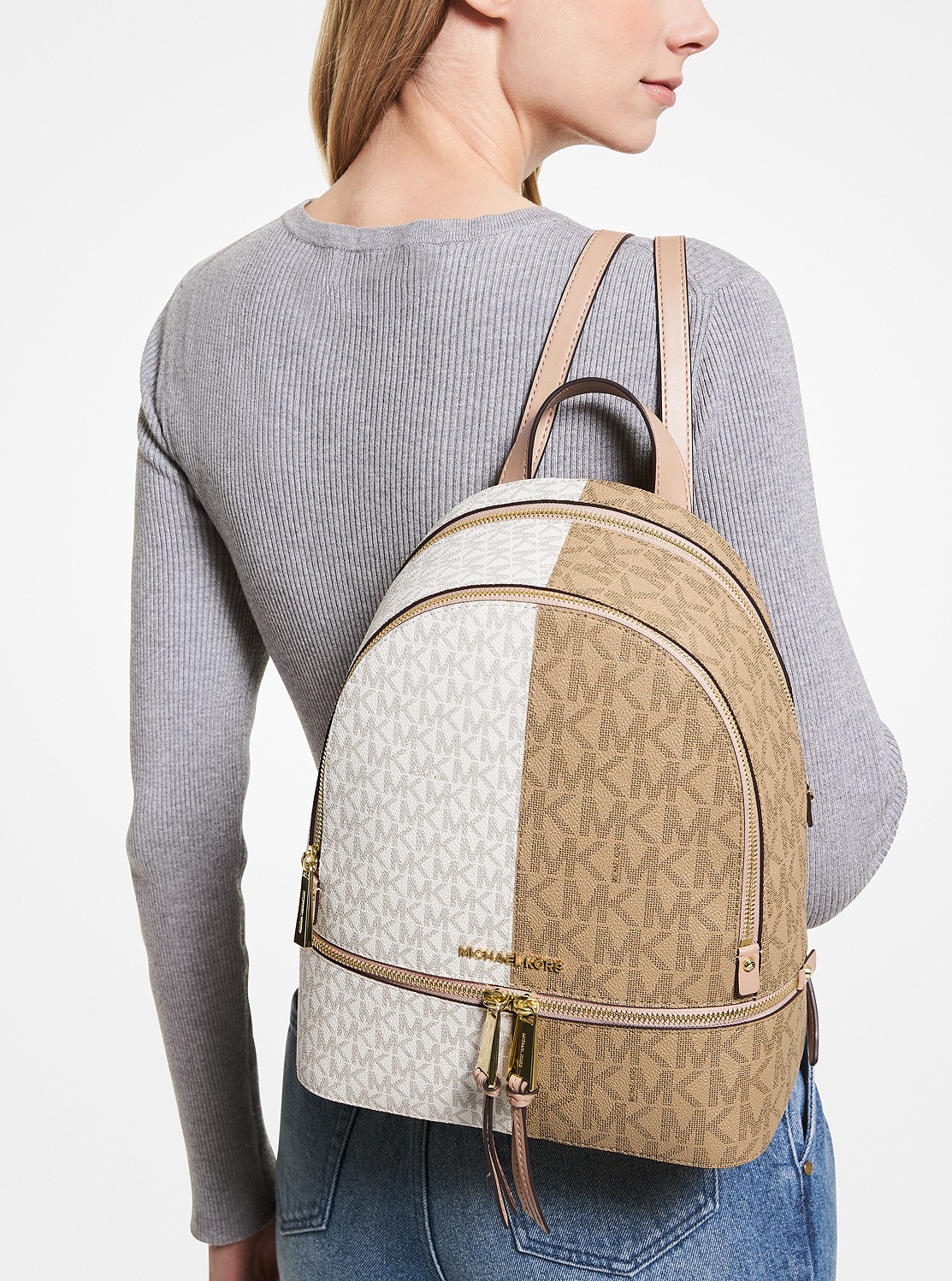 RHEA ZIP バックパック ミディアム - MKシグネチャー|マイケル・コース 通販モノタロウ Michael Kors ミディアム 最終値下げ バックパック ZIP RHEA リュック/バックパック