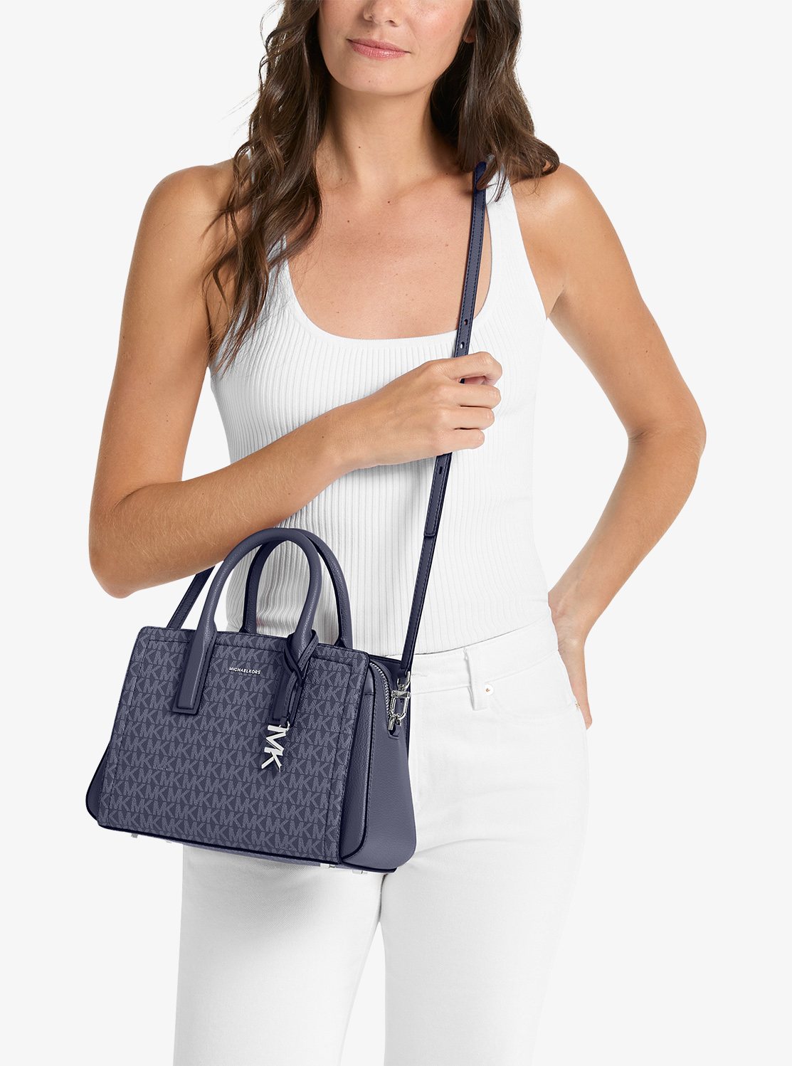 LAILA(レイラ) サッチェル スモール - MKシグネチャー | ハンドバッグ・サッチェルバッグ