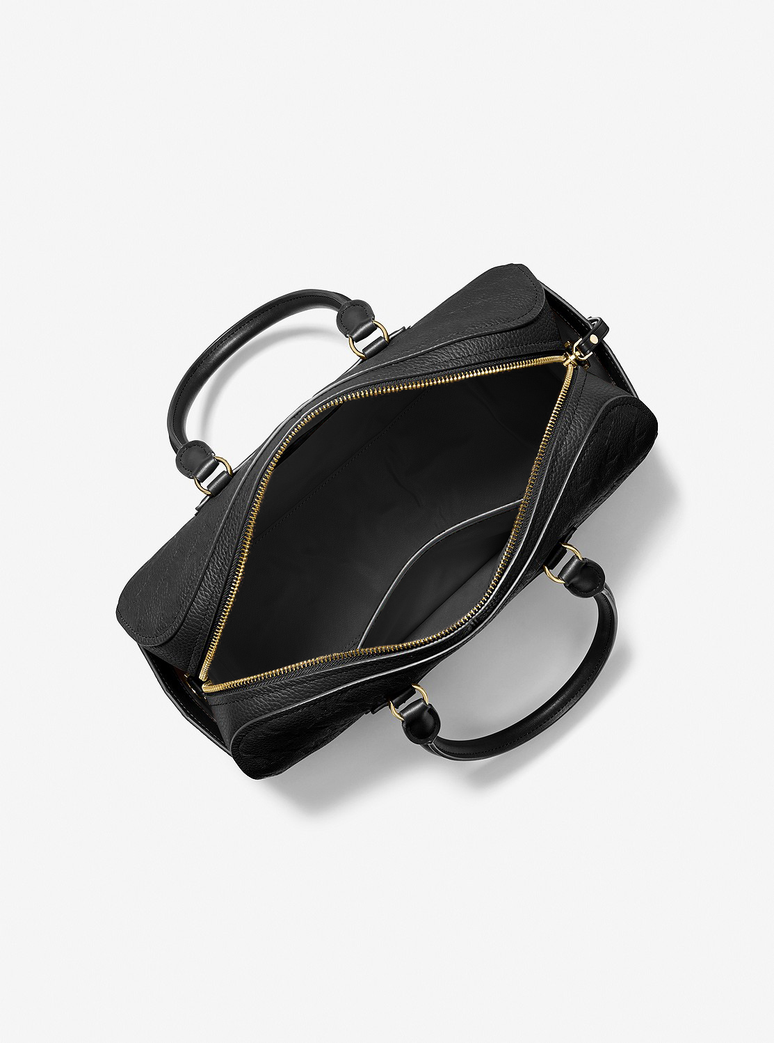 JET SET TRAVEL(ジェット セット トラベル) ロゴエンボス レザー ダッフル クロスボディミディアム | ハンドバッグ・サッチェルバッグ