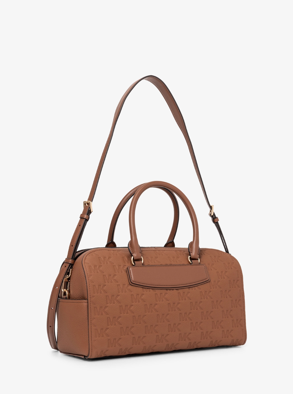 JET SET TRAVEL(ジェット セット トラベル) ロゴエンボス レザー ダッフル クロスボディミディアム | ハンドバッグ・サッチェルバッグ