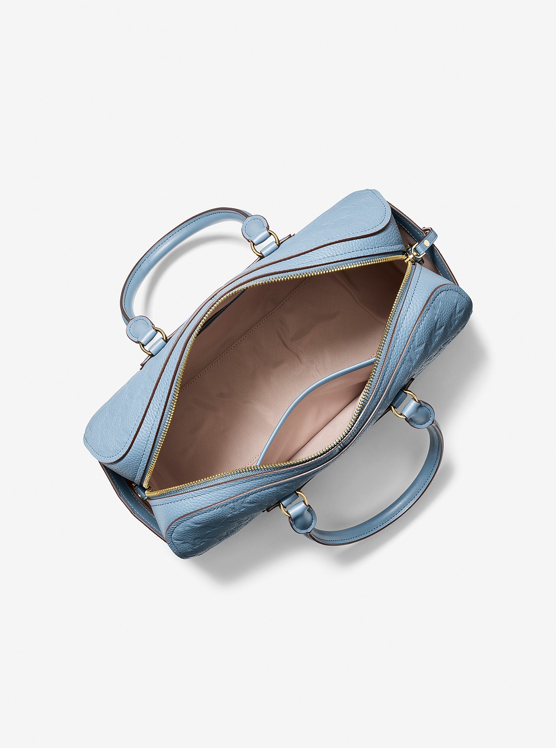 JET SET TRAVEL(ジェット セット トラベル) ロゴエンボス レザー ダッフル クロスボディミディアム | ハンドバッグ・サッチェルバッグ