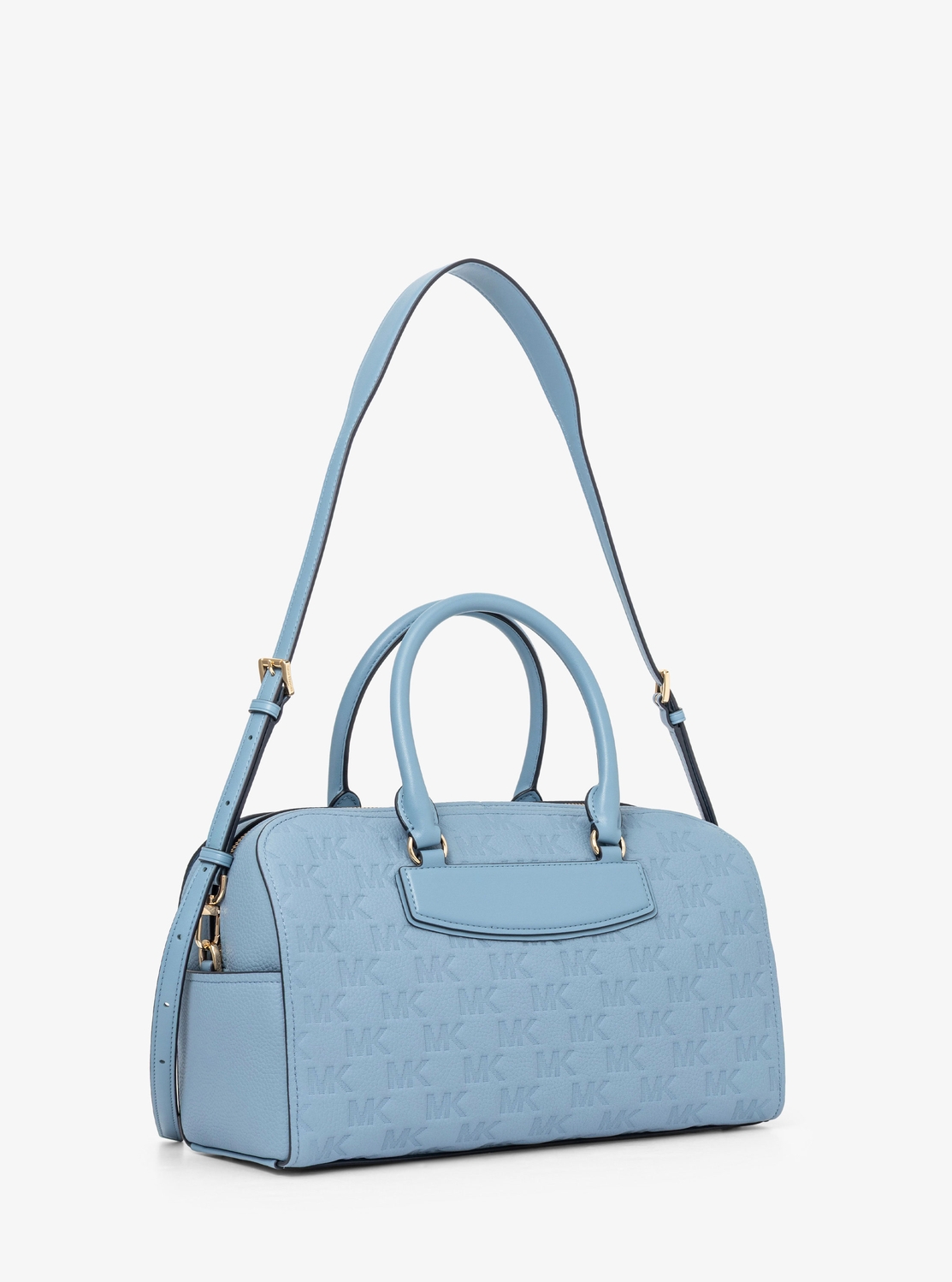 JET SET TRAVEL(ジェット セット トラベル) ロゴエンボス レザー ダッフル クロスボディミディアム | ハンドバッグ・サッチェルバッグ