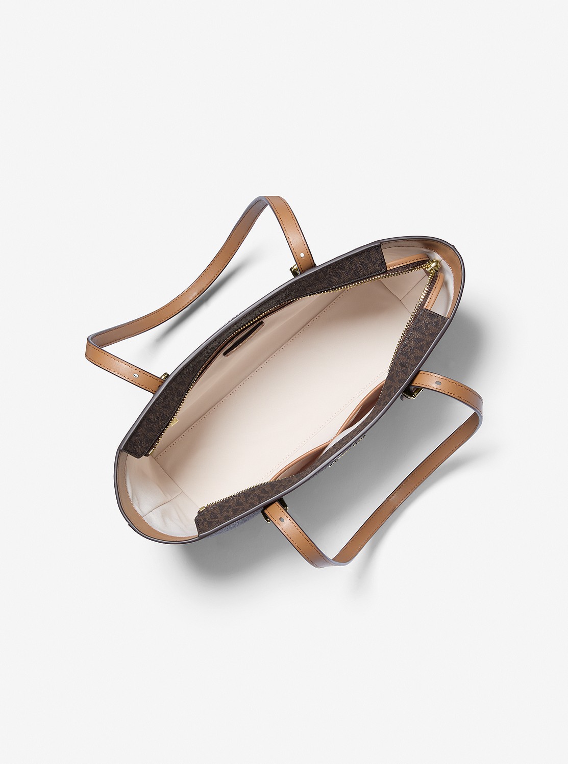 QUINN(クイン) レザー トップジップ トート ミディアム - MKシグネチャー | トートバッグ