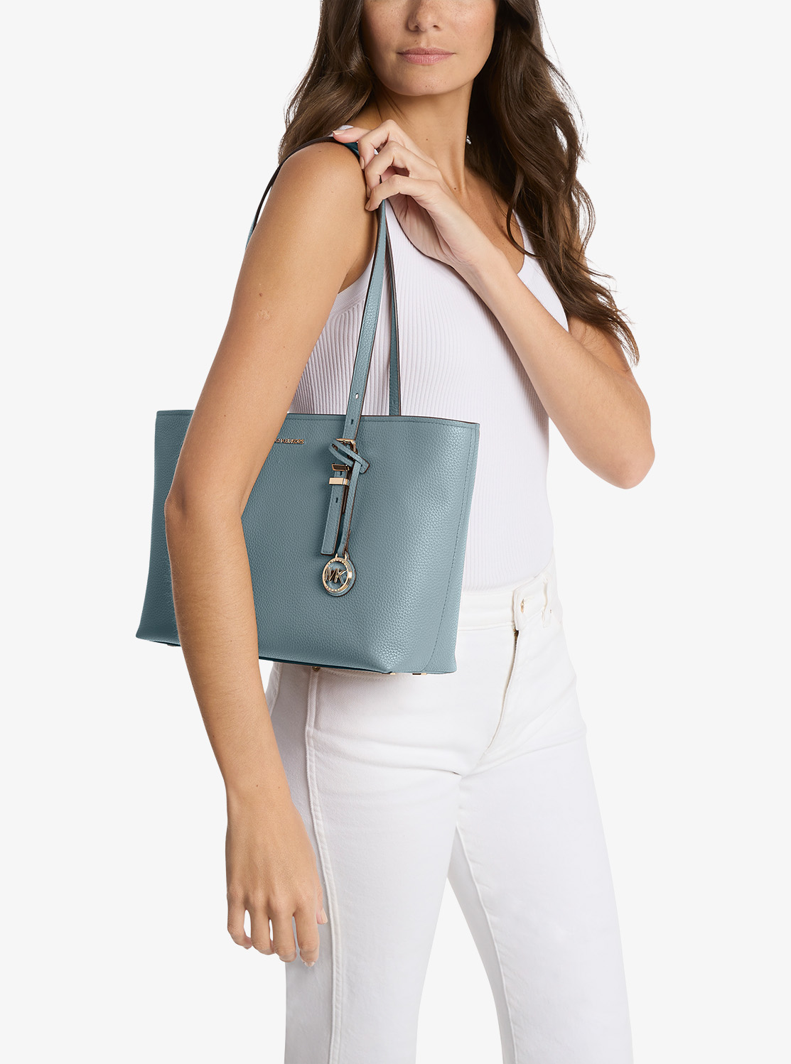 QUINN(クイン) ぺブルレザー トップジップ トート ミディアム | トートバッグ