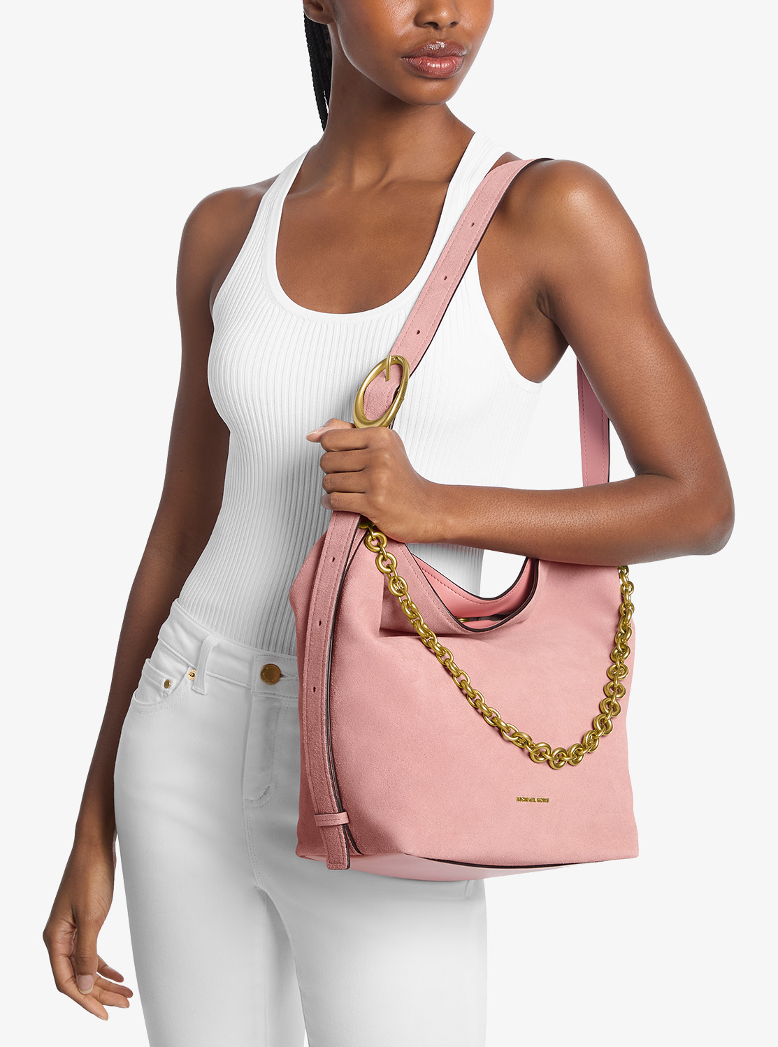 NOLITA スエード チェーン バケットバッグ ショルダートート ラージ | ショルダーバッグ