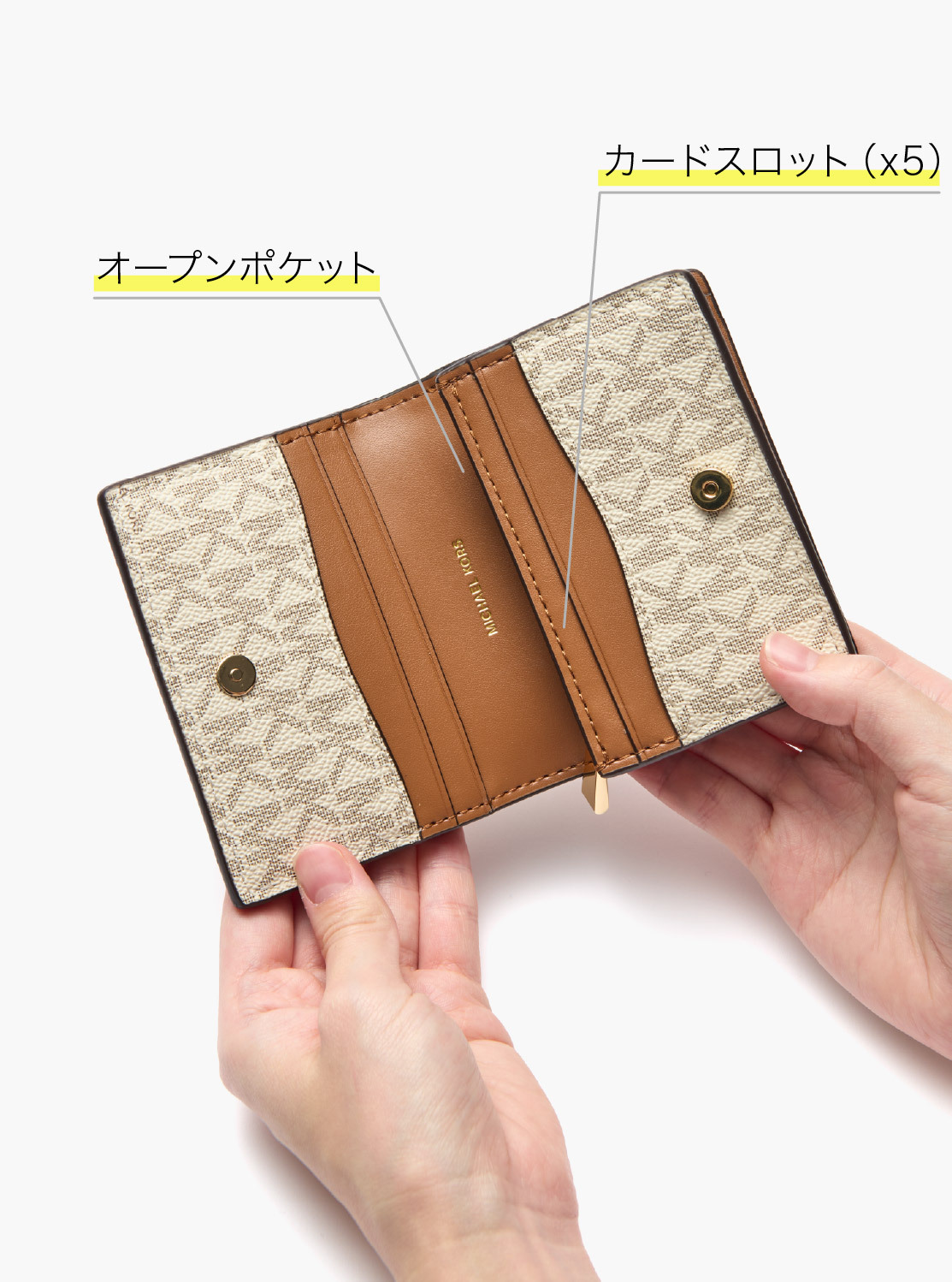 HAMILTON MODERNE(ハミルトン・モダン) ウォレット スモール - MKシグネチャー | 二つ折り財布・ミニ財布