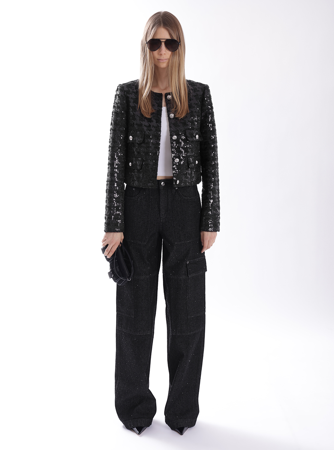 ZOE(ゾーイ) エンブリッシュ スエード ポシェット ショルダー スモール | ミニバッグ・ポシェット