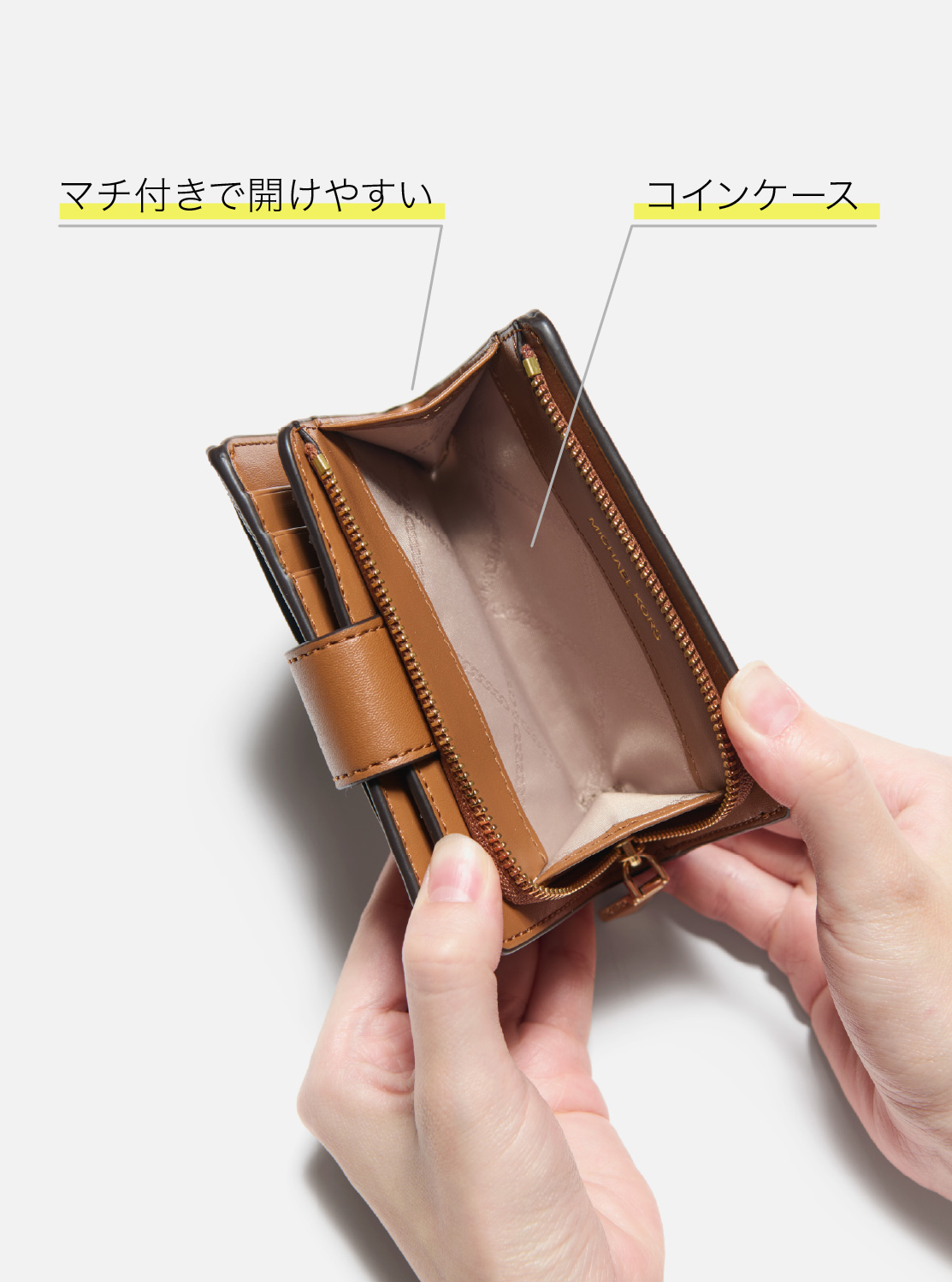 MK CHARM タブ コンパクト ポケット ウォレット スモール - MKシグネチャー