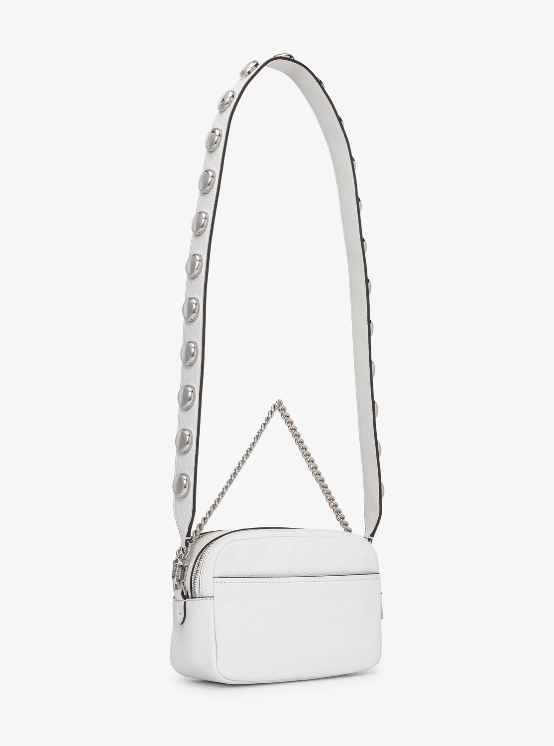 BRYANT(ブライアント) スタッドレザー ダブルジップ チェーン カメラ クロスボディ ミディアム | クロスボディバッグ・斜め掛け