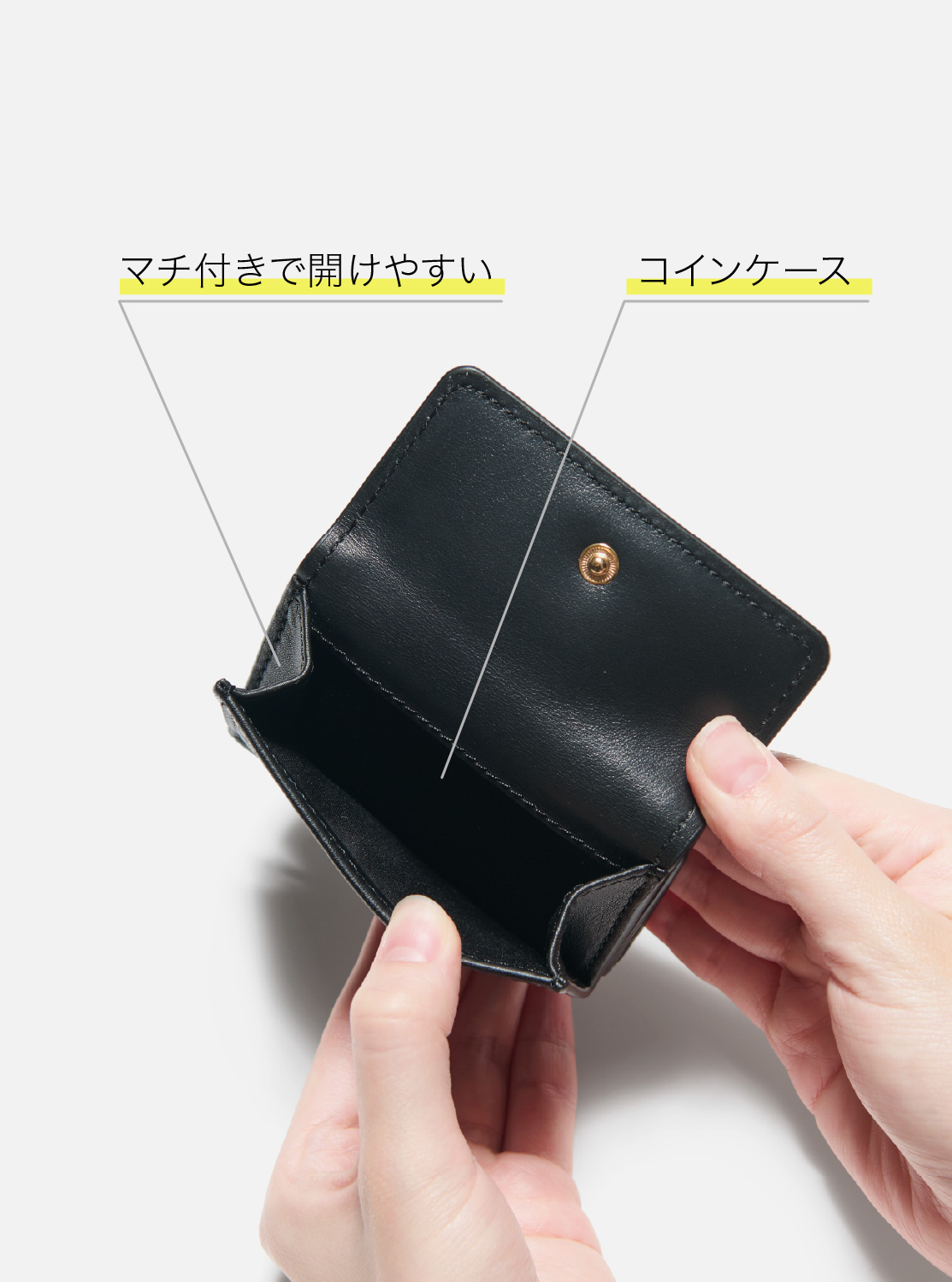 MK FACET トライフォールド フラップ ウォレット スモール
