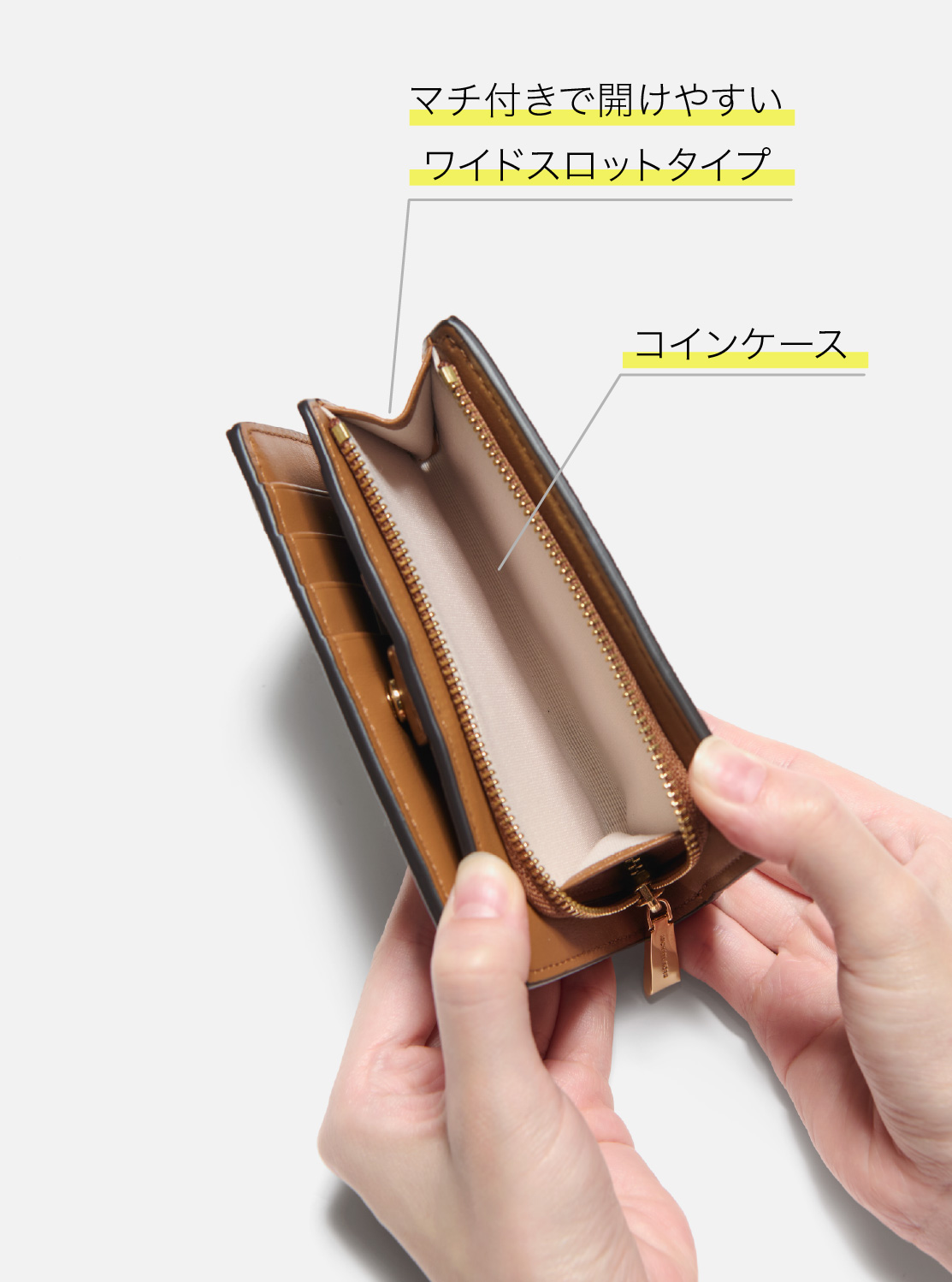 BRYANT ジップアラウンド ウォレット ミディアム - MKシグネチャー