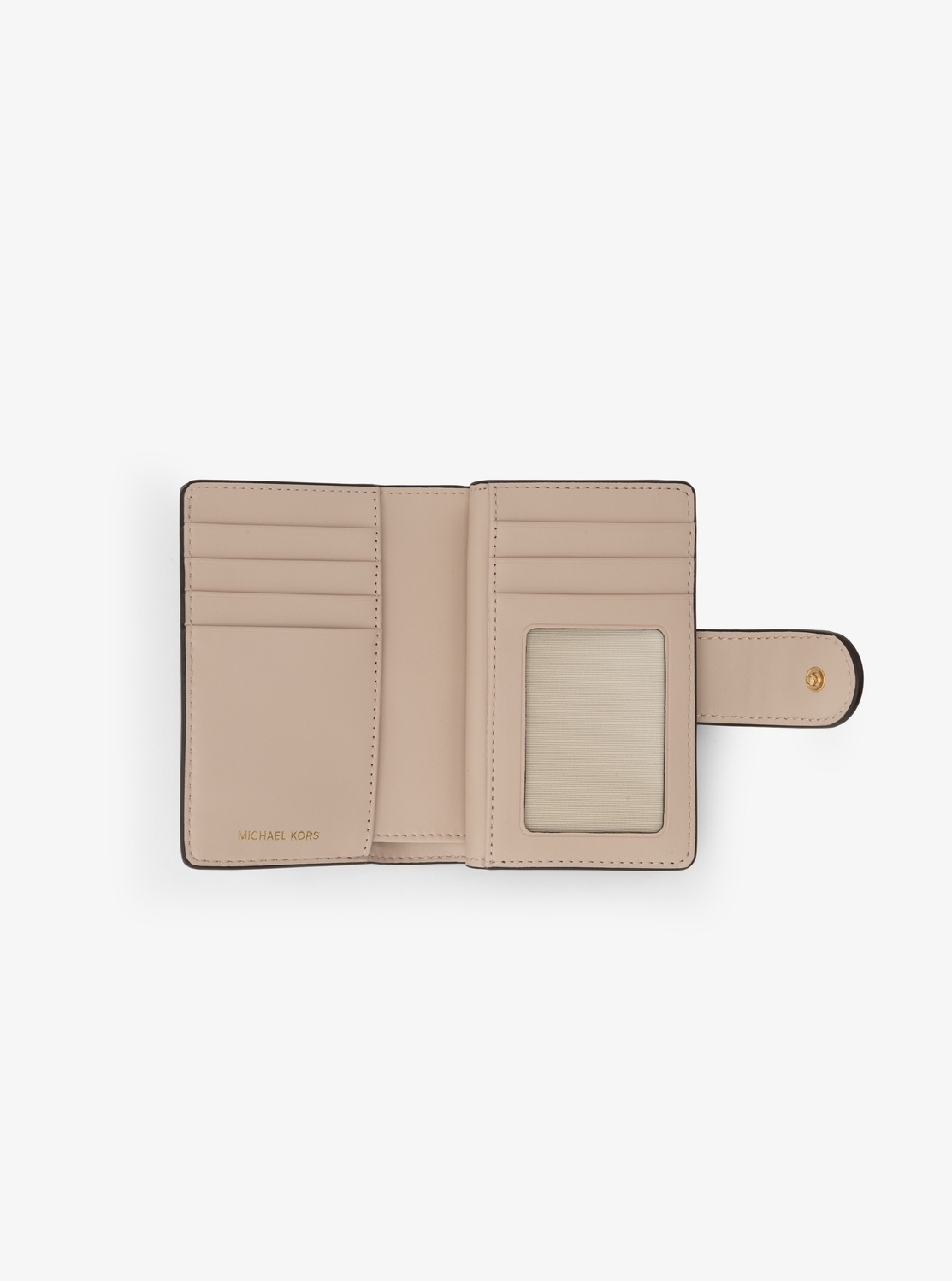 MK POP CHARM(MK ポップチャーム) タブ ジップアラウンド ウォレット ミディアム - MKシグネチャー | 二つ折り財布・ミニ財布