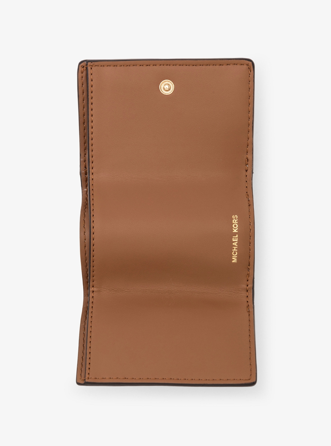 MK POP CHARM(MK ポップチャーム) トライフォールド フラップ ウォレット スモール - MKシグネチャー | 二つ折り財布・ミニ財布