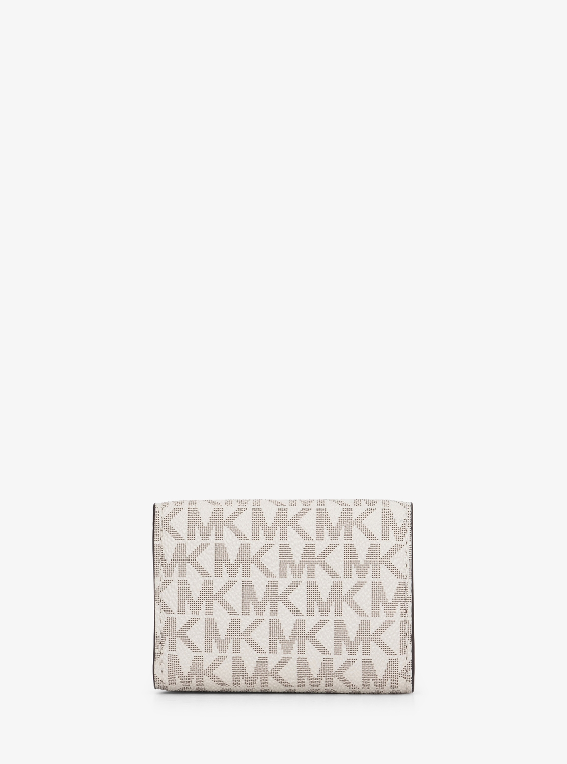 MK POP CHARM(MK ポップチャーム) トライフォールド フラップ ウォレット スモール - MKシグネチャー | 二つ折り財布・ミニ財布