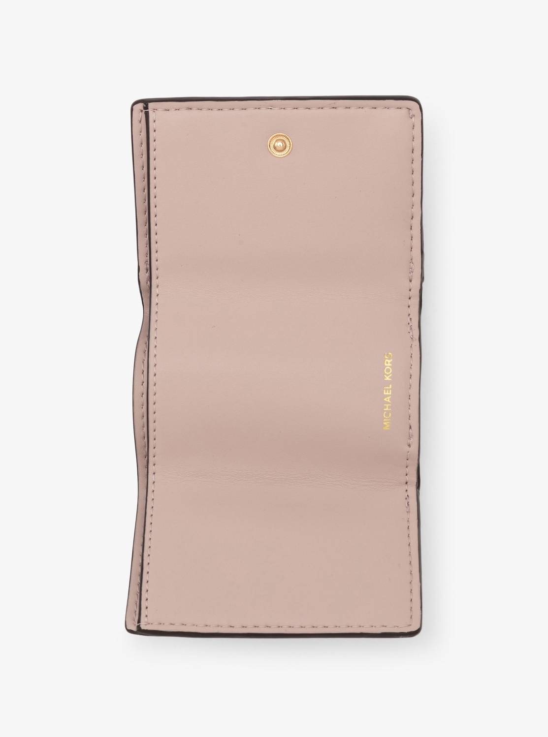 MK POP CHARM(MK ポップチャーム) トライフォールド フラップ ウォレット スモール - MKシグネチャー | 二つ折り財布・ミニ財布