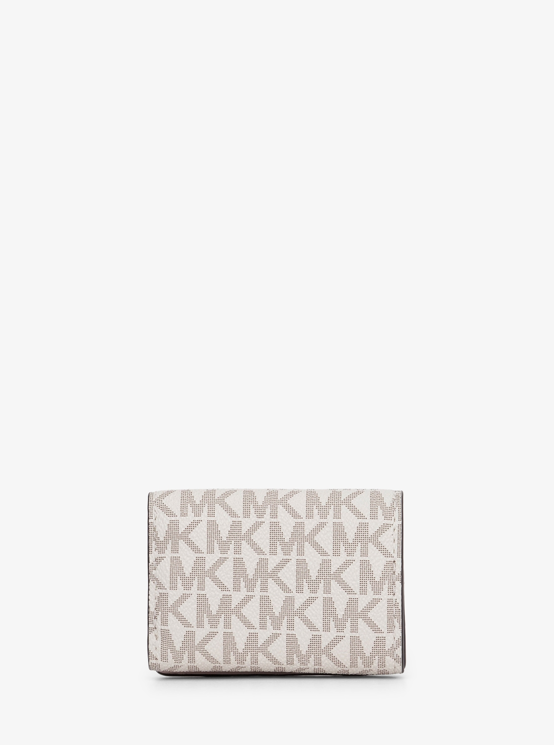 MK POP CHARM(MK ポップチャーム) トライフォールド フラップ ウォレット スモール - MKシグネチャー | 二つ折り財布・ミニ財布