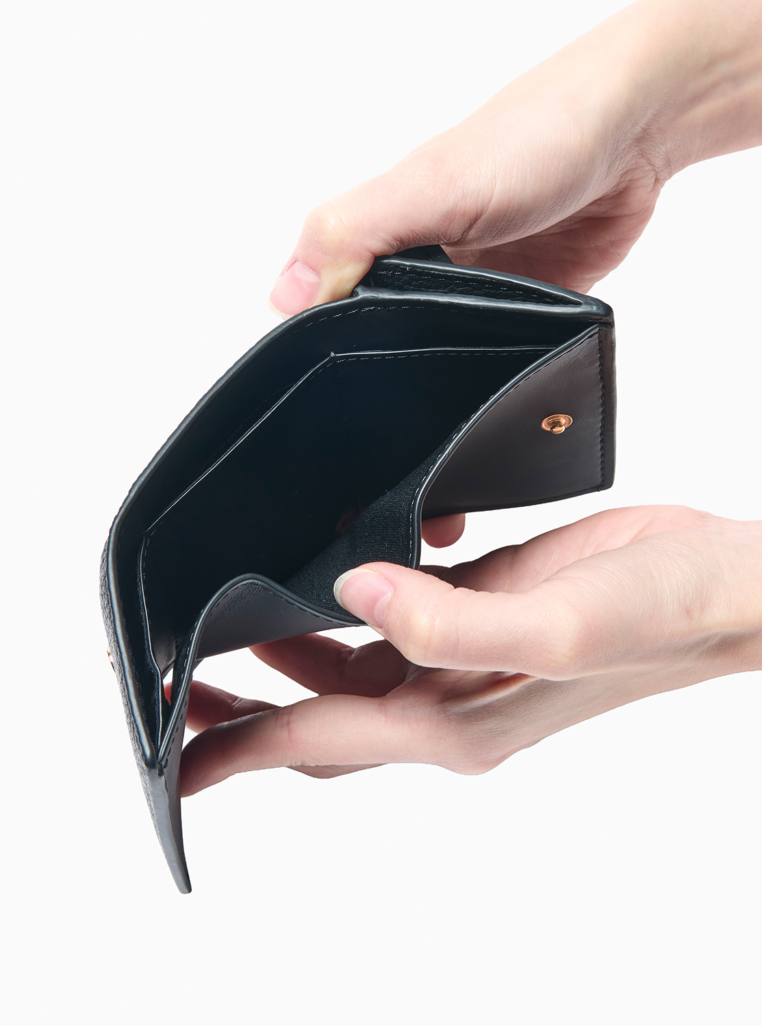 MK POP CHARM(MK ポップチャーム) トライフォールド フラップ レザー ウォレット スモール | 二つ折り財布・ミニ財布