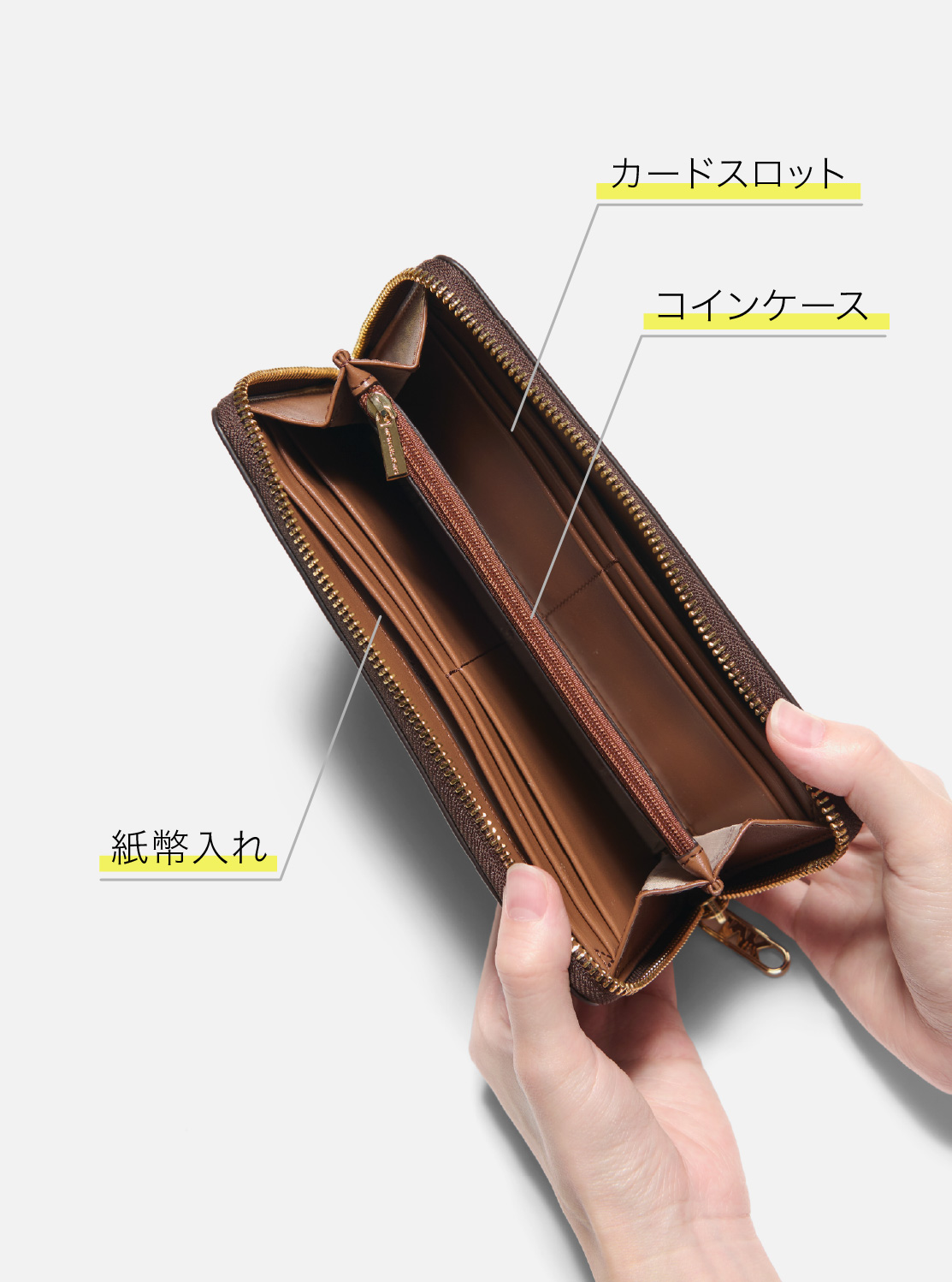PALACE ストラップ付きウォレット EMPIRE(エンパイア) エンパイア シグネチャーロゴ スリム ジップ