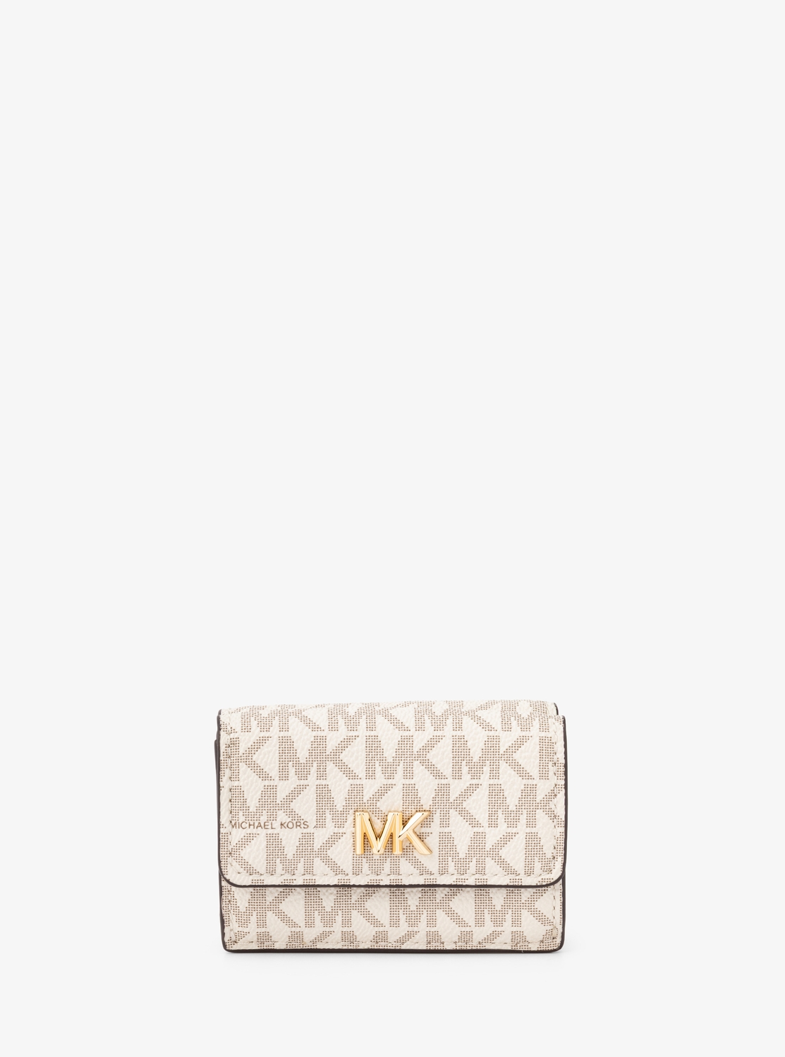 MK FACET トライフォールド フラップ ウォレット スモール - MKシグネチャー