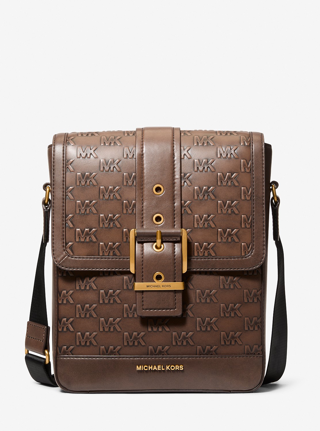 COLBY ロゴエンボス バーニッシュレザー クロスボディ | メッセンジャー・ショルダーバッグ