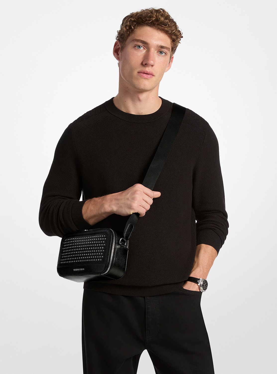 HUDSON グロメット レザー クロスボディ | メッセンジャー・ショルダーバッグ