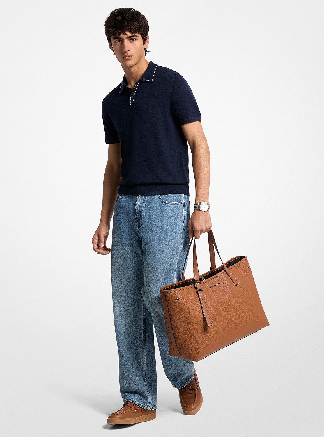 HUDSON ぺブルレザー トート ミディアム | トートバッグ