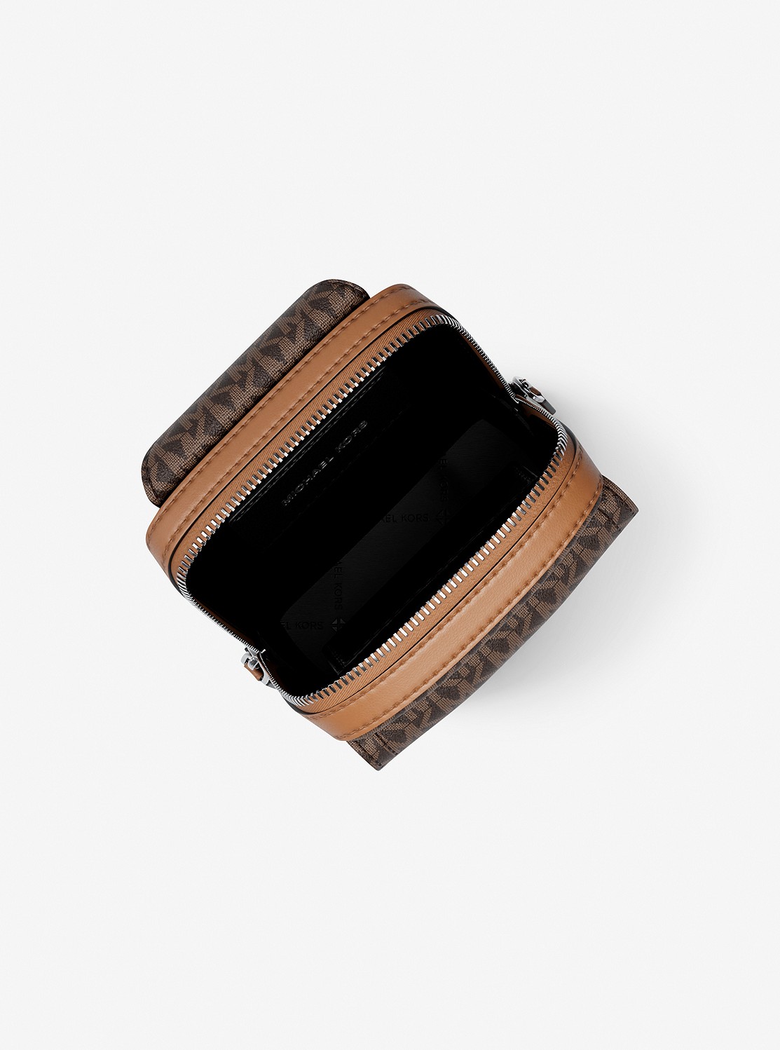 HUDSON フラップ スリングパッグ ミディアム - MKシグネチャー | メッセンジャー・ショルダーバッグ