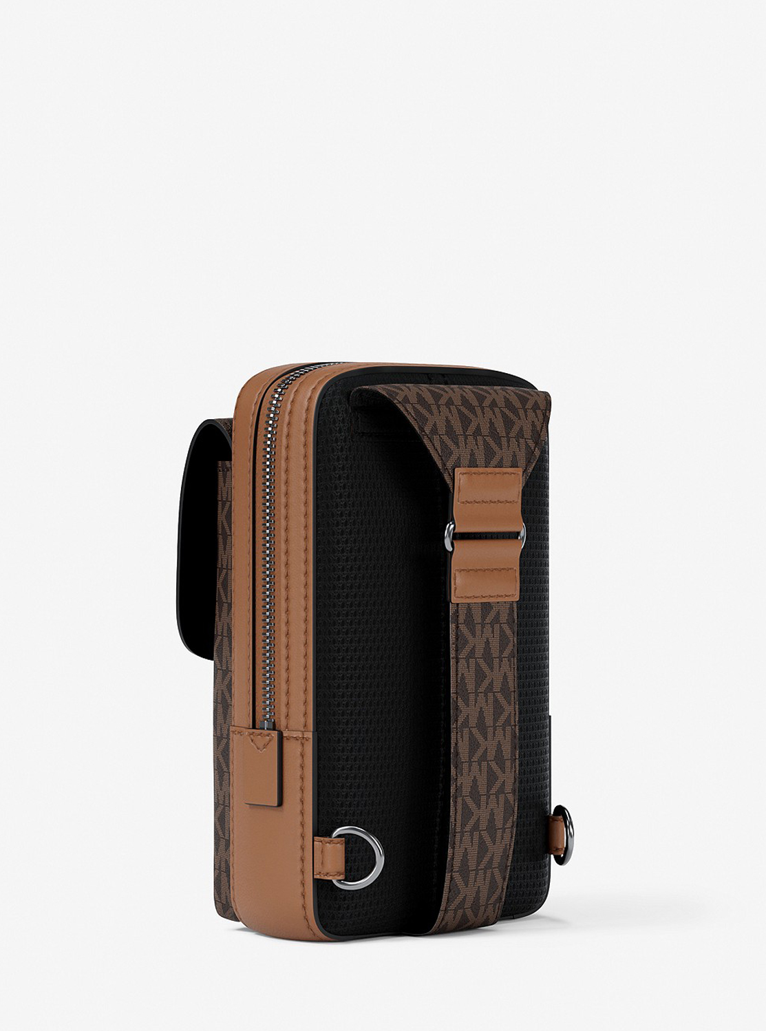 HUDSON フラップ スリングパッグ ミディアム - MKシグネチャー | メッセンジャー・ショルダーバッグ