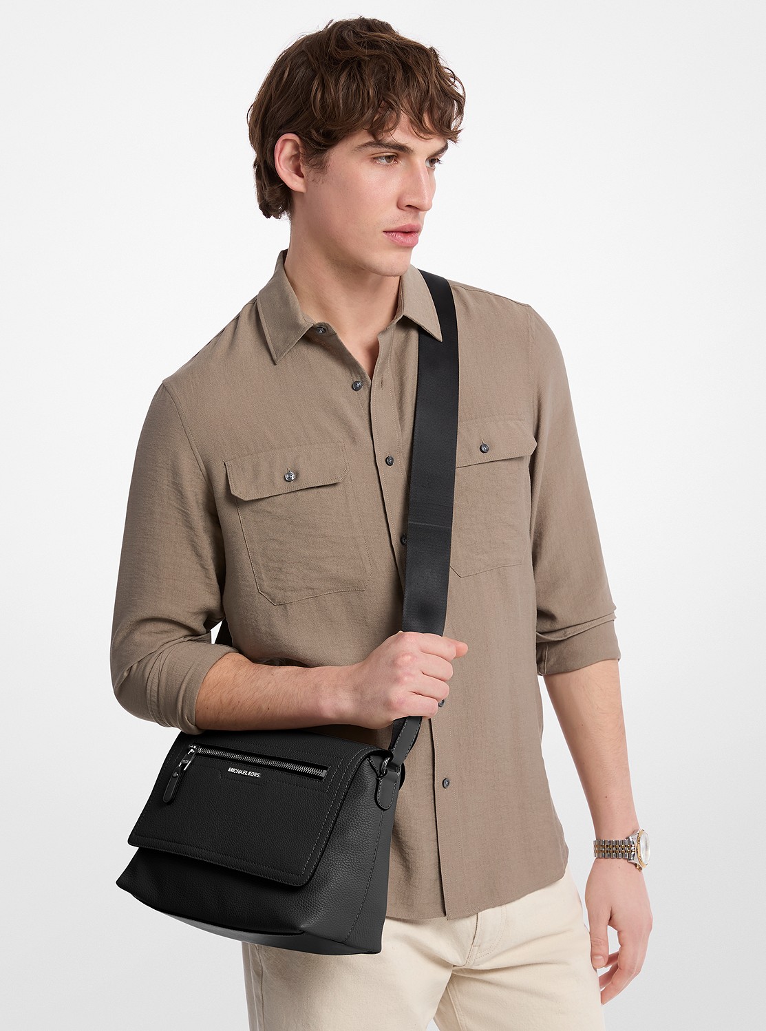 DAKOTA ぺブルレザー フラップ クロスボディ スモール | メッセンジャー・ショルダーバッグ