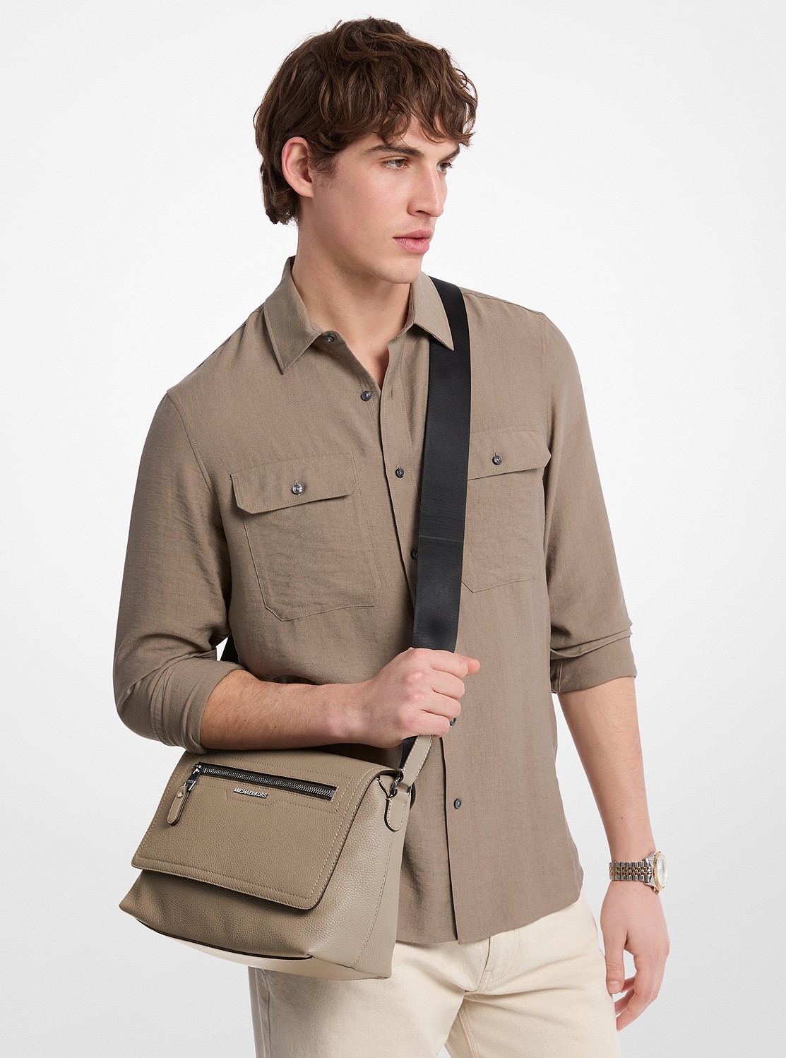 DAKOTA ぺブルレザー フラップ クロスボディ スモール | メッセンジャー・ショルダーバッグ