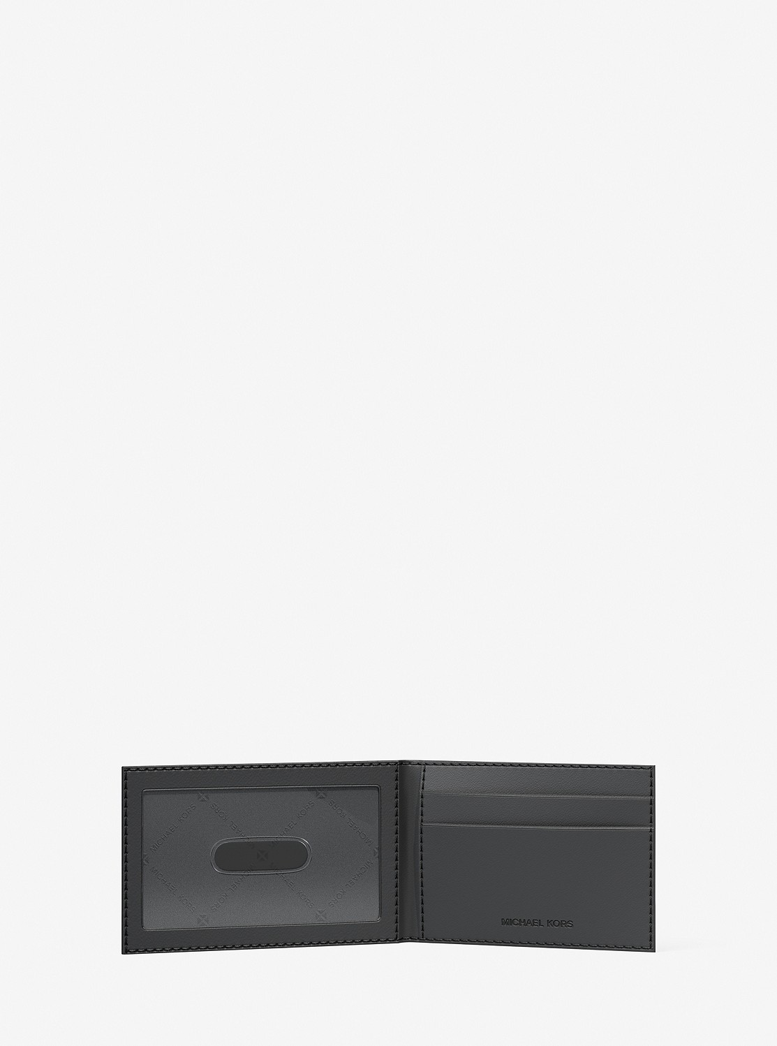 HUDSON メタリック ビルフォールド ウォレット ウィズ パスケース - MKシグネチャー | カードケース・名刺入れ