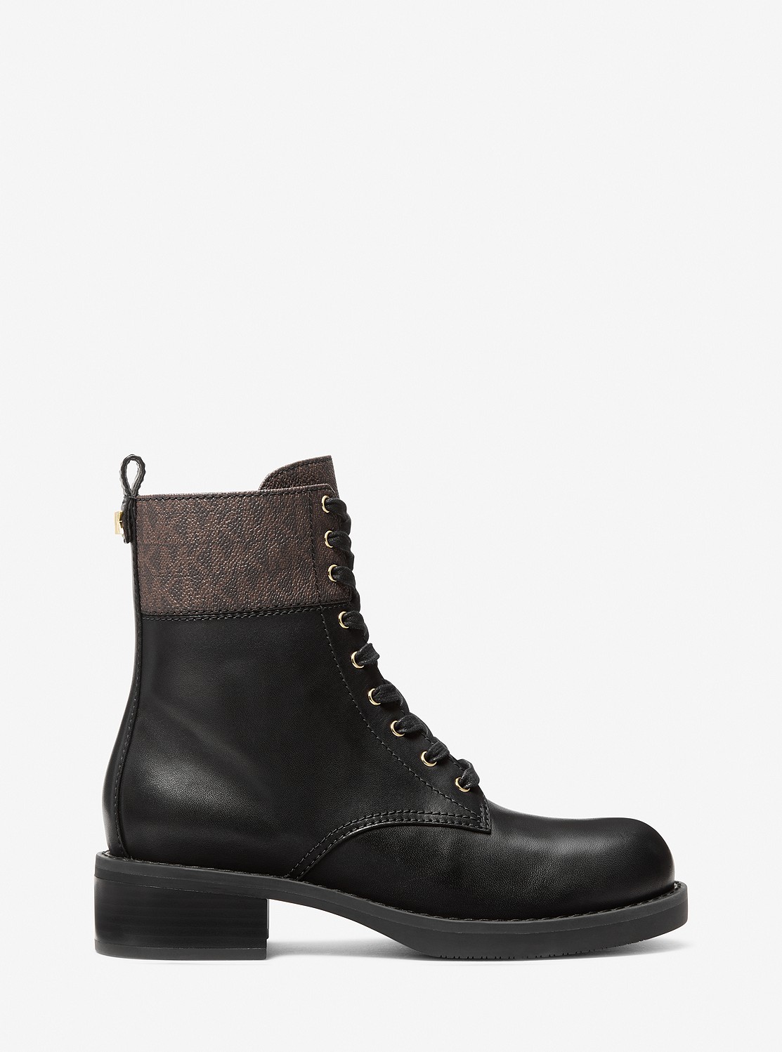 LYLE レザー & シグネチャーロゴ コンバットブーツ | ブーツ・ブーティ