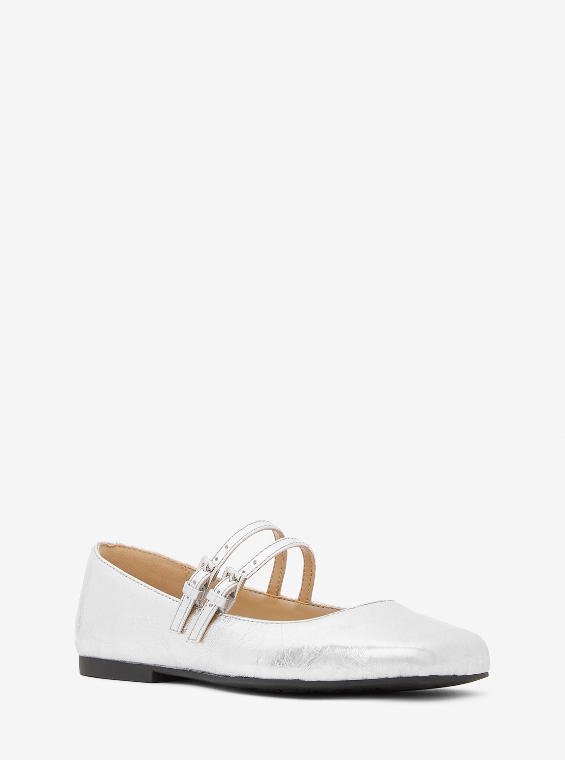 MATILDA クラック メタリックレザー メリージェーン バレエシューズ | パンプス・フラット