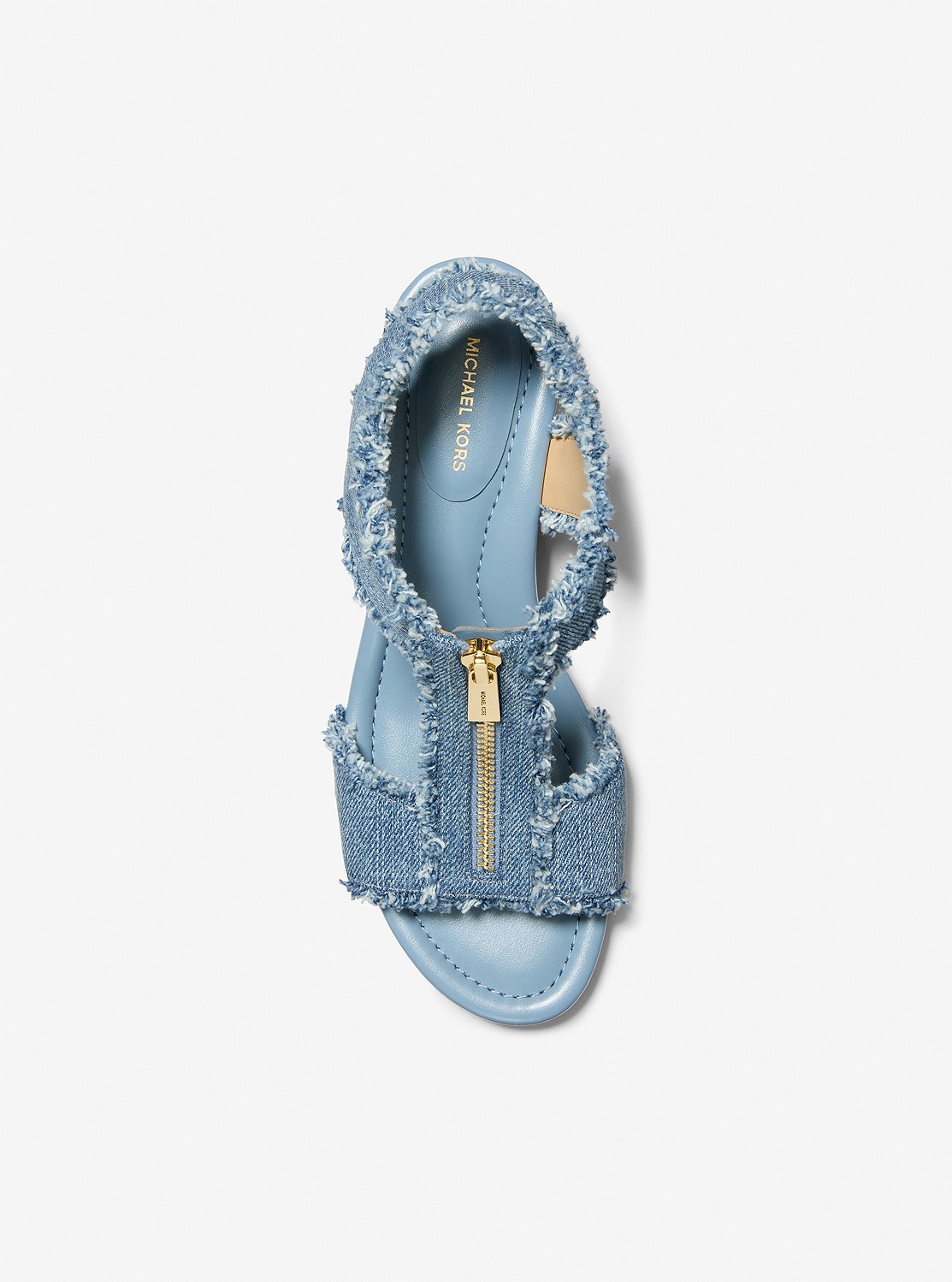 BERKLEY フレイドデニム ウェッジ サンダル | サンダル