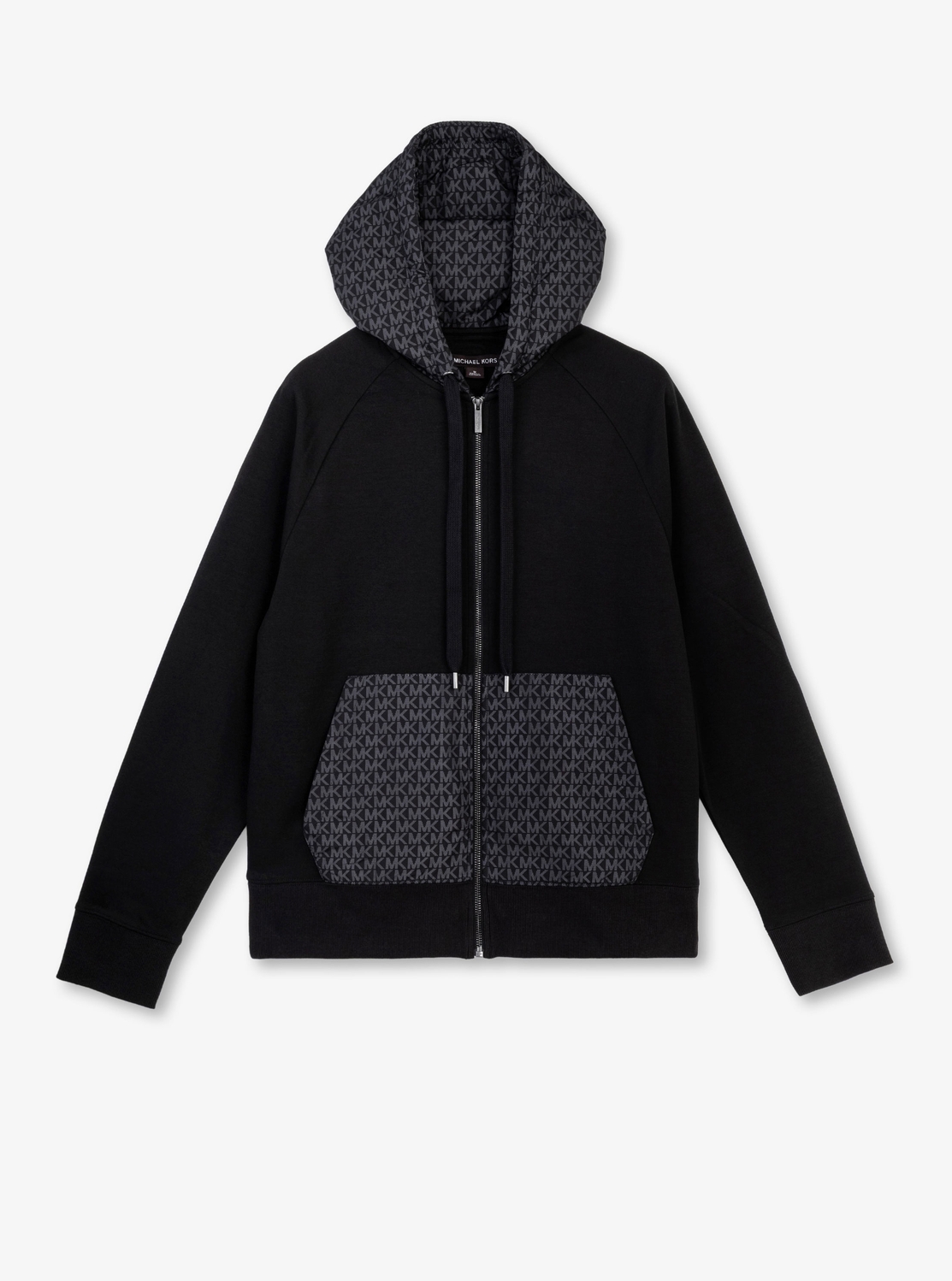 MICHAEL KORS ブラック フルジップパーカー MICHAEL KORS 「MICHAEL KORS」 ジップアップパーカー X-SMALL