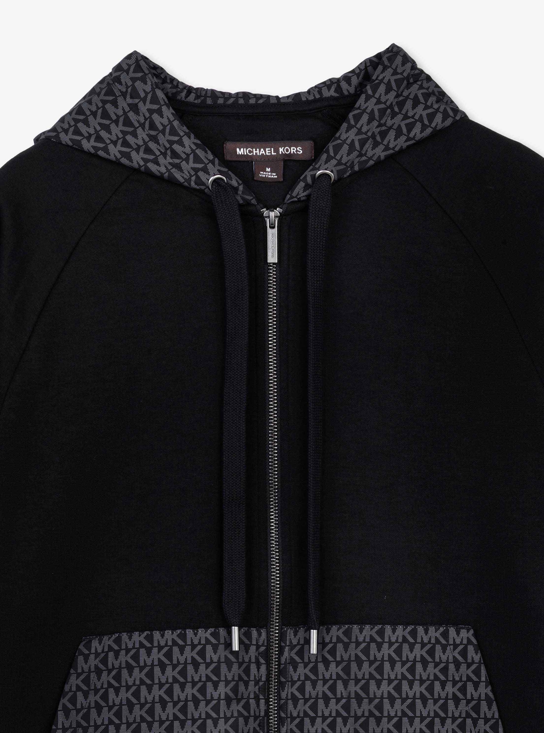 MICHAEL KORS ブラック フルジップパーカー MICHAEL KORS 「MICHAEL KORS」 ジップアップパーカー X-SMALL