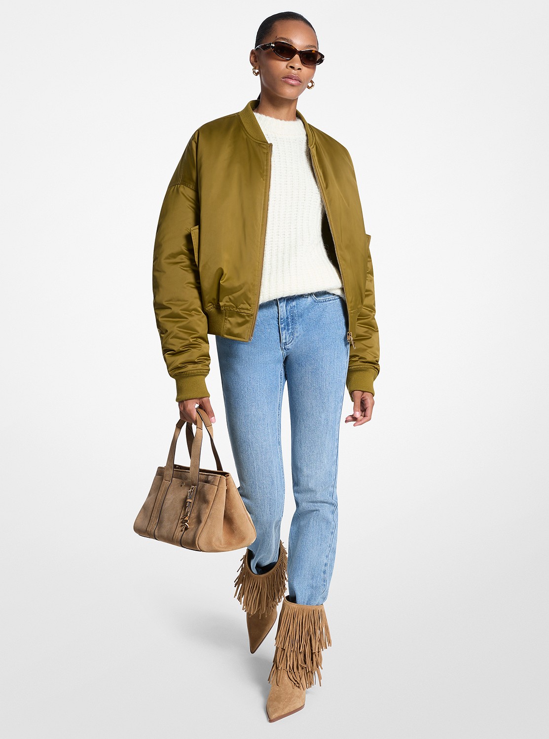 サテンシーレ ボンバージャケット | アウター・ジャケット・ダウン