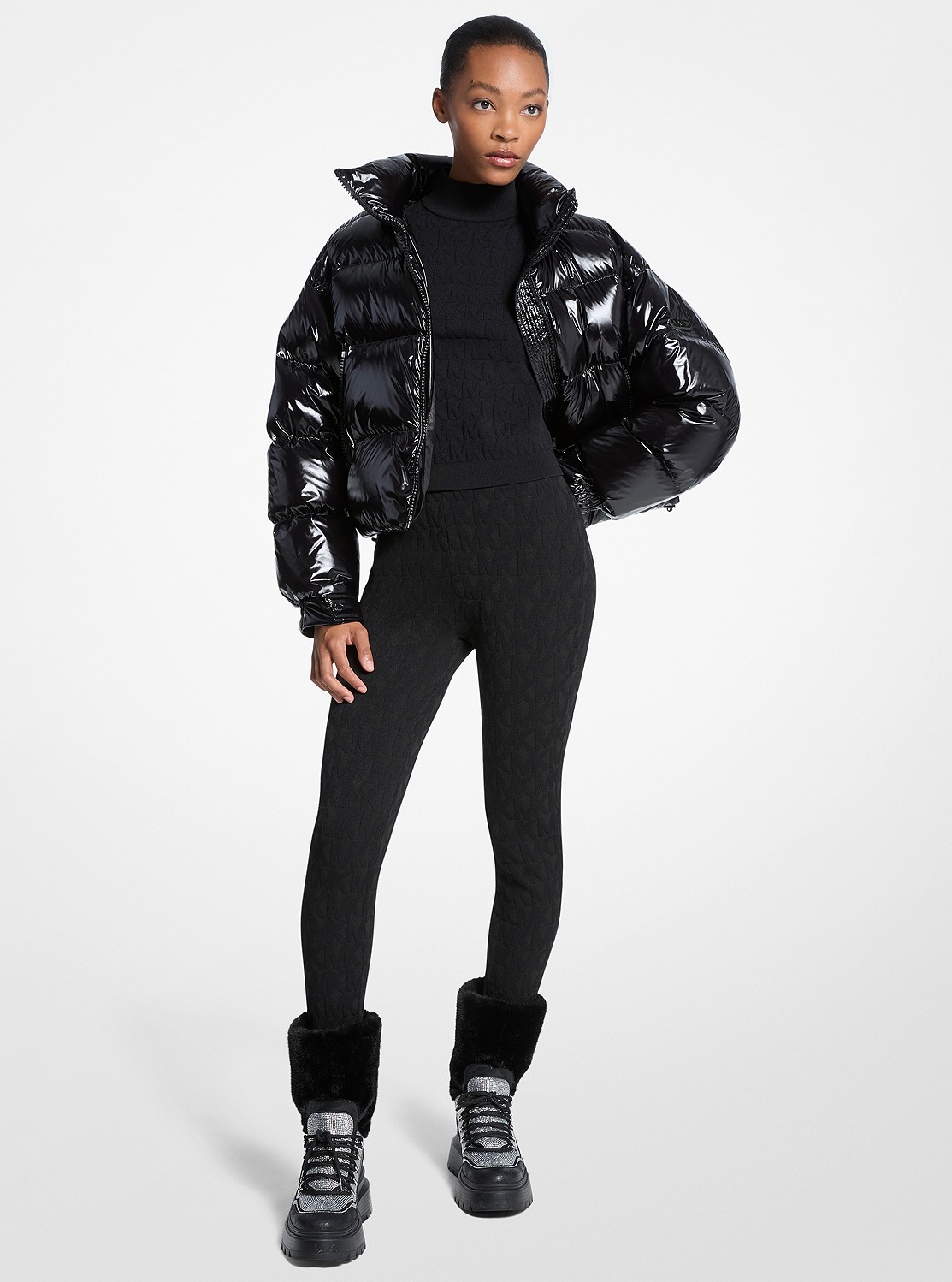 ロゴ ジャカード SKI レギンス | スカート・パンツ