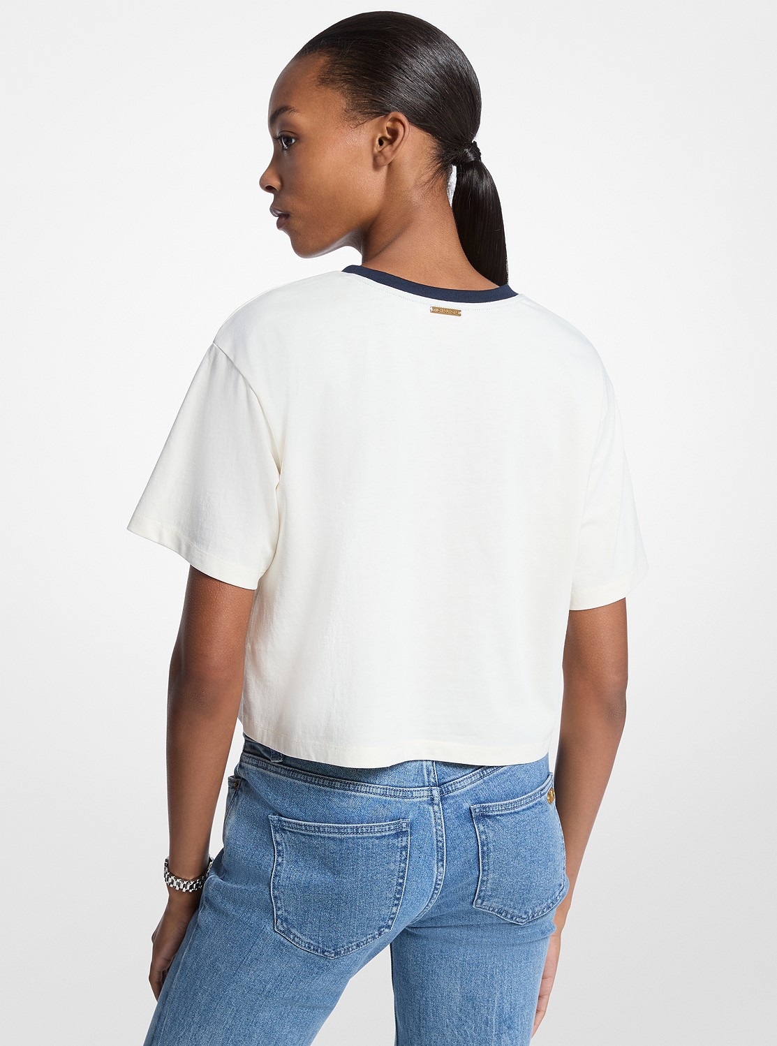 レターロゴ コットン Tシャツ