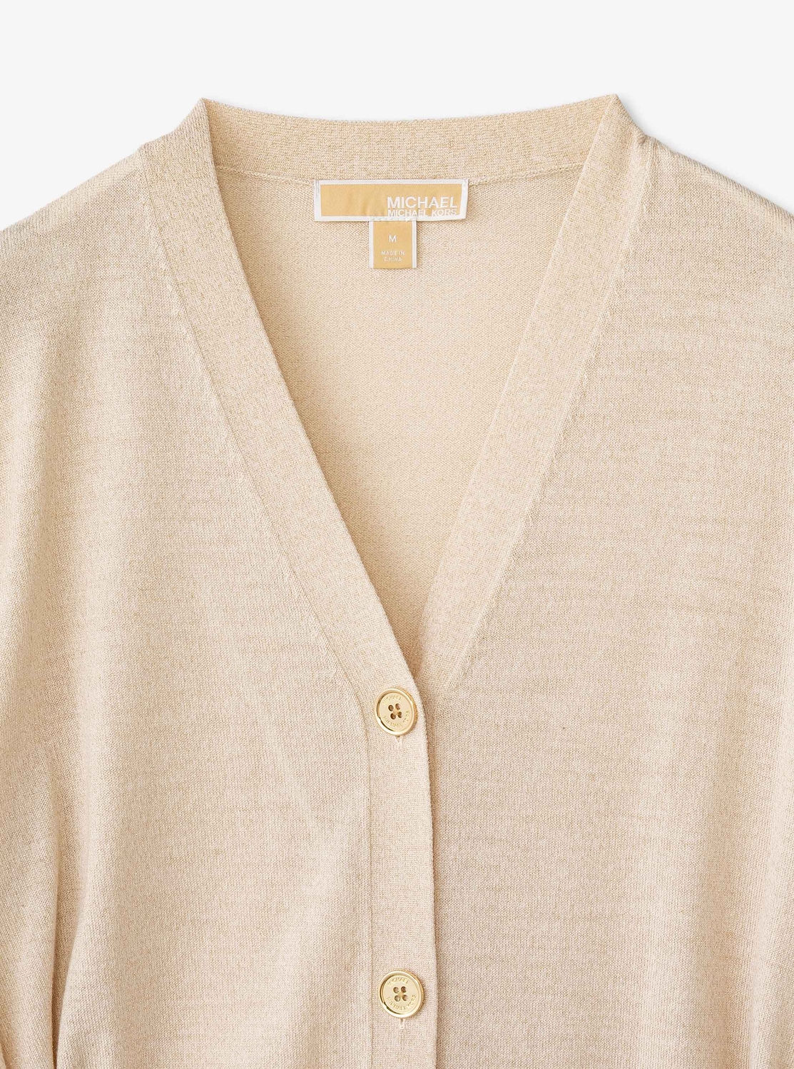 メタリックチェーン ベルト カーディガン | トップス・シャツ