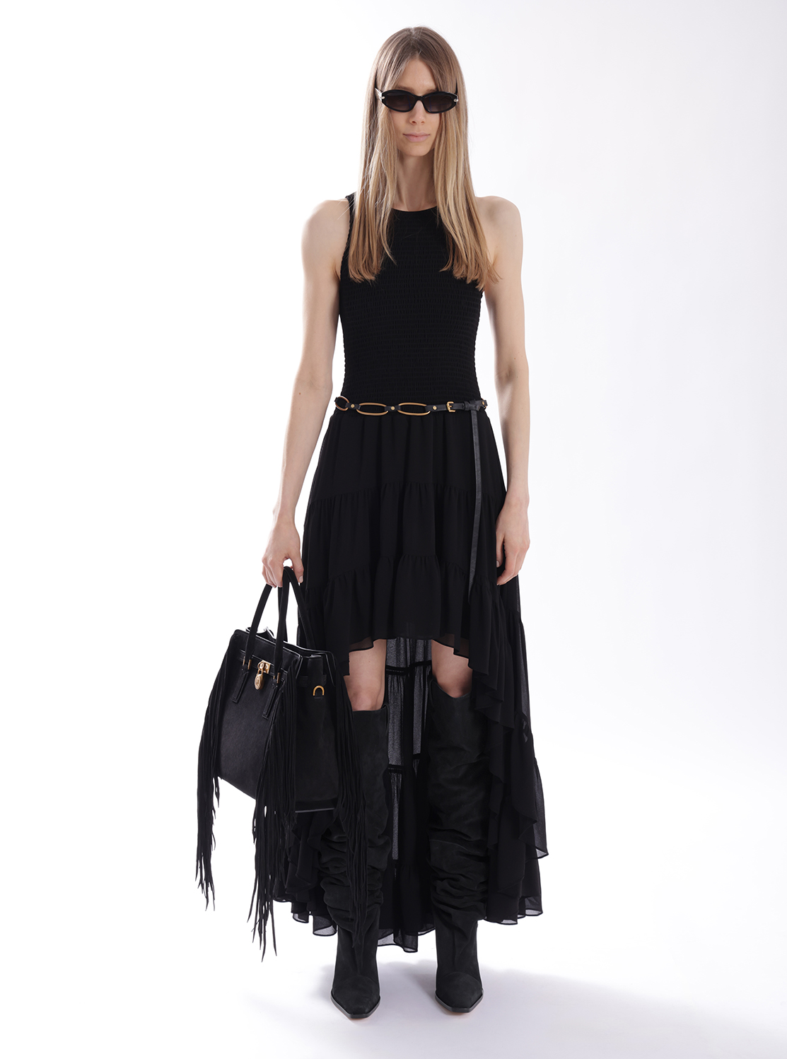 ジョーゼット スモック ハイロ― ドレス | ワンピース・ドレス