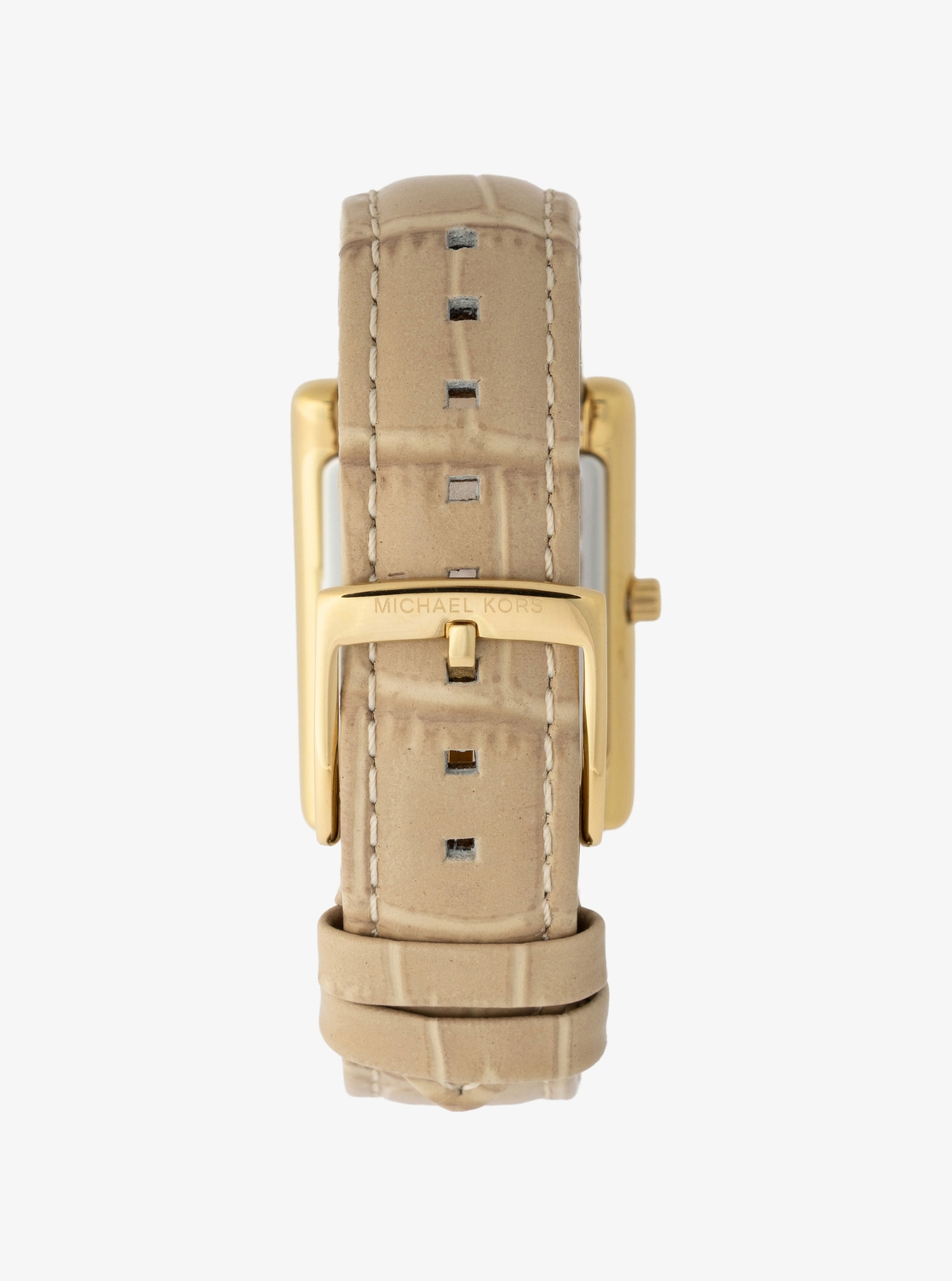 ESSEX ゴールド ニュートラル クロコダイル スタンプストラップ ホワイト ダイヤル | ウィメンズ