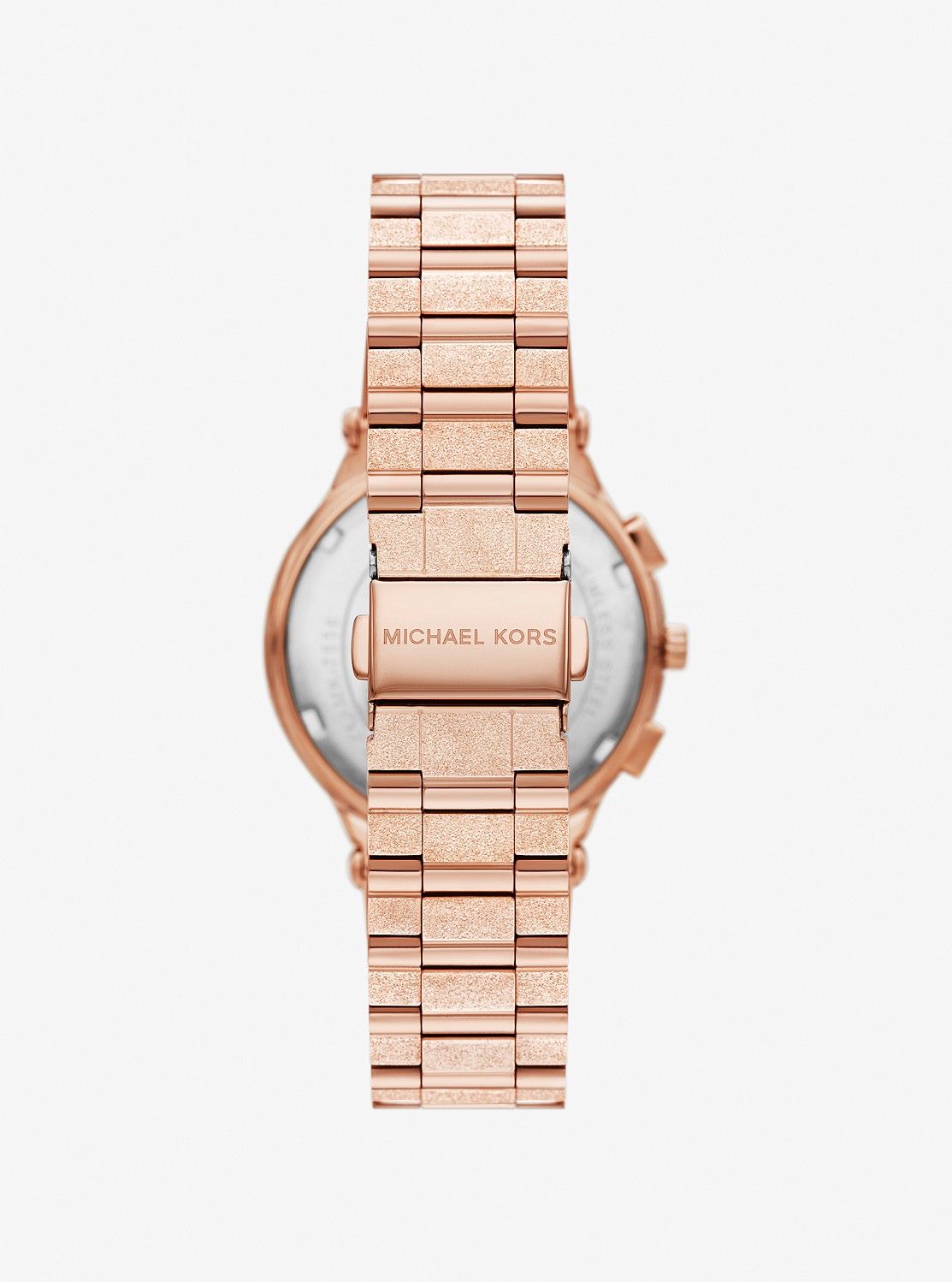 MICHAEL KORS ローズゴールド腕時計 NEW-MICHAEL KORS ROSE GOLD TONE S/STEEL CHRONOGRAPH+CRYSTALS